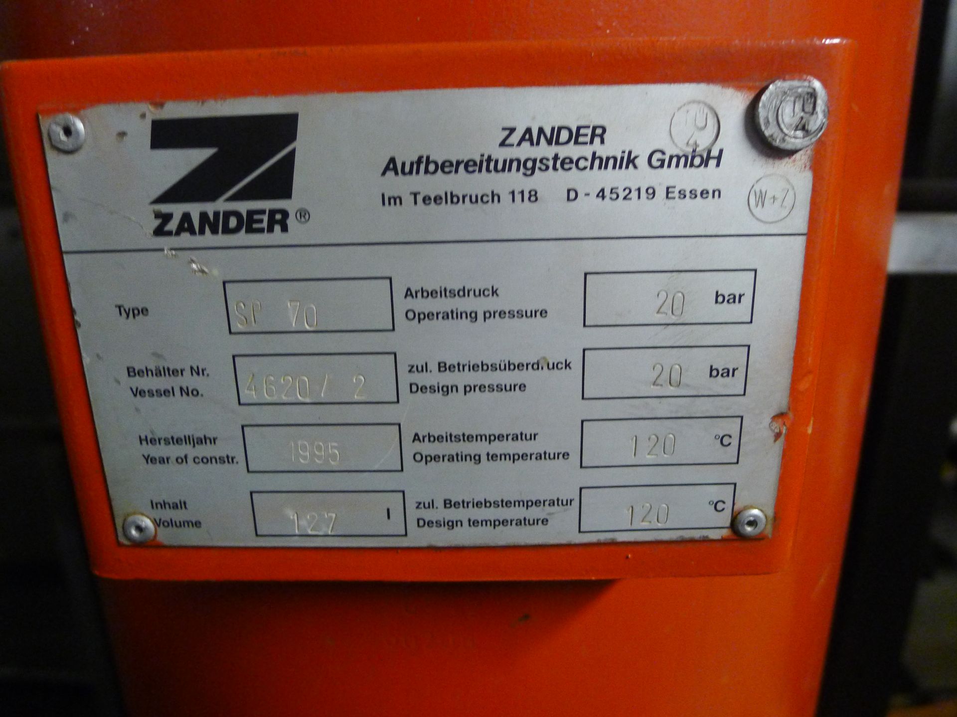 Zander SP70 Twin Tank Absorbtion System (Dismantling and Loading Fee: €125) - Image 2 of 2