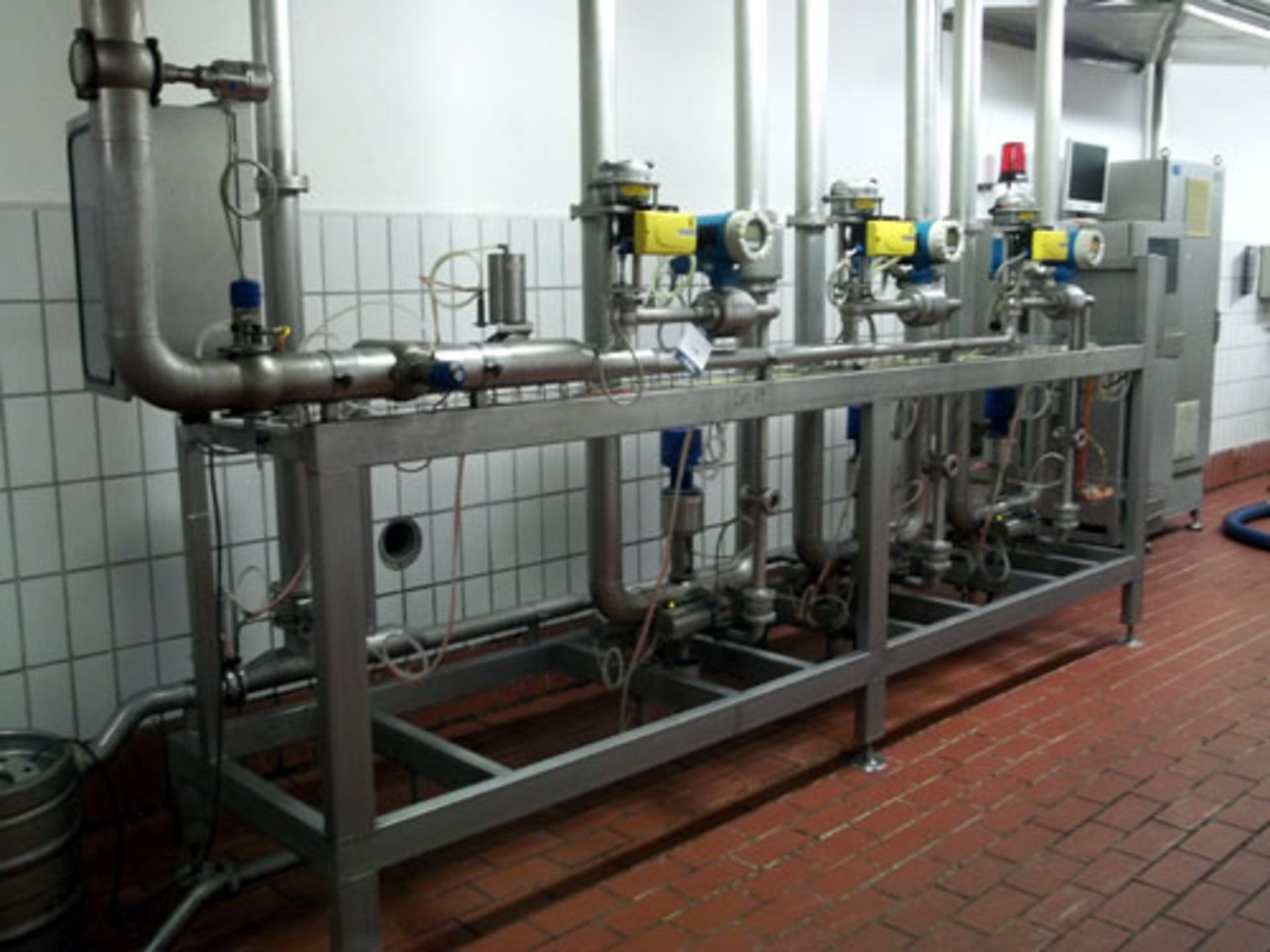 Flow Metering Skid Consisting Of: (6) Endress+Hauser flow meters, (1) panel, miscellaneous piping