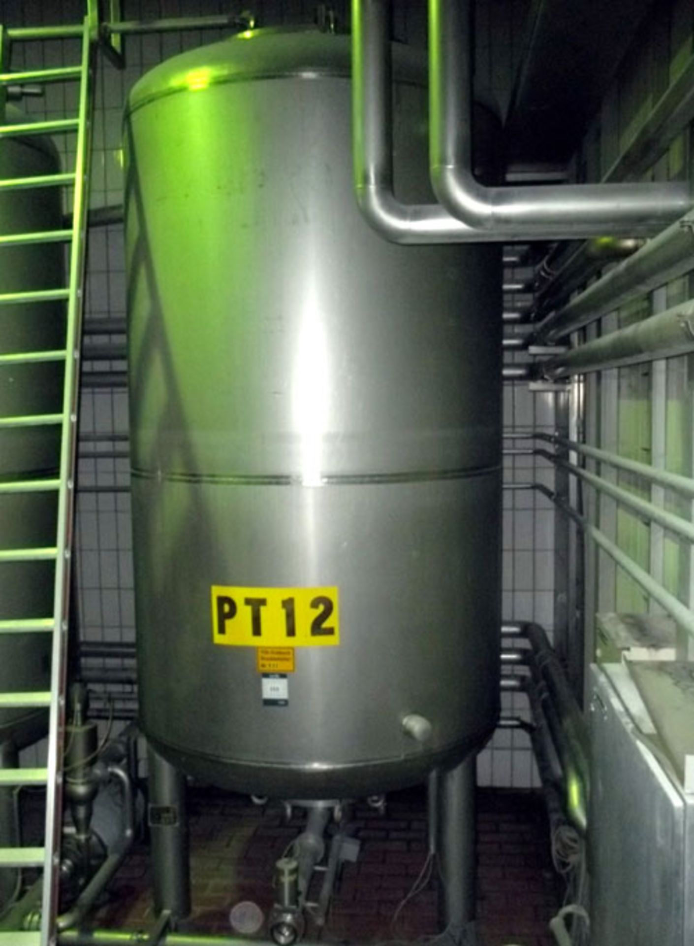 H. Bauer Maschinen-und-Apparatebau stainless steel tank, 1348 gallon (5098 liter) capacity,