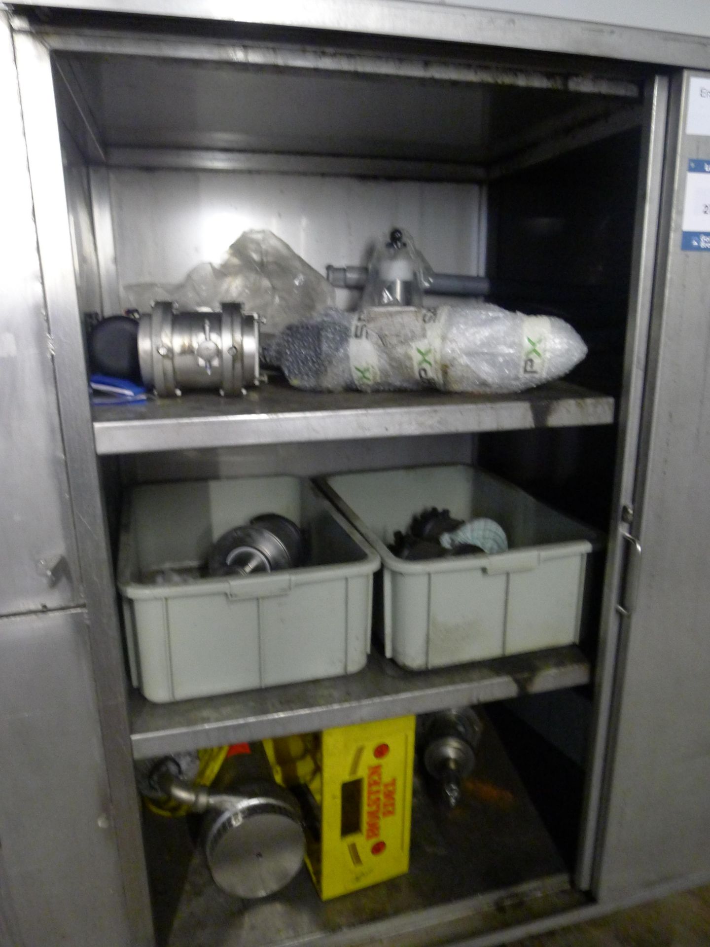 Stainless Steel Cabinet and Contents Mainly Pumps, Hose Etc (Dismantling and Loading Fee: €150) - Image 3 of 3