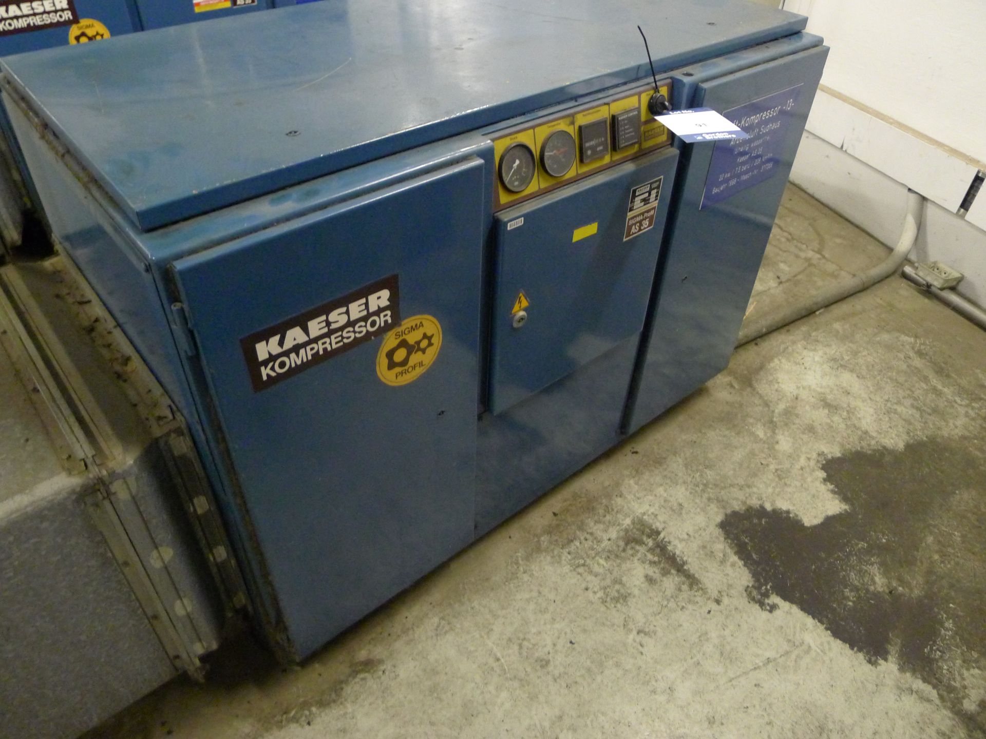 Kaeser AS-35 rotary screw air compressor Serial number 377369 (Dismantling and Loading Fee: €650)