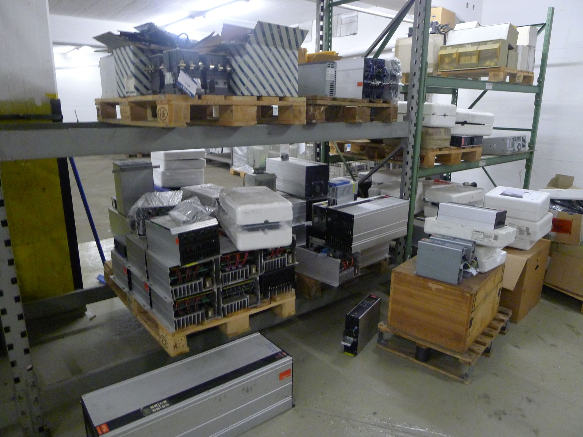 Contents to 4 Bays of Racking to Include: Danfoss Variable Speed/ Automation Drives (Dismantling and