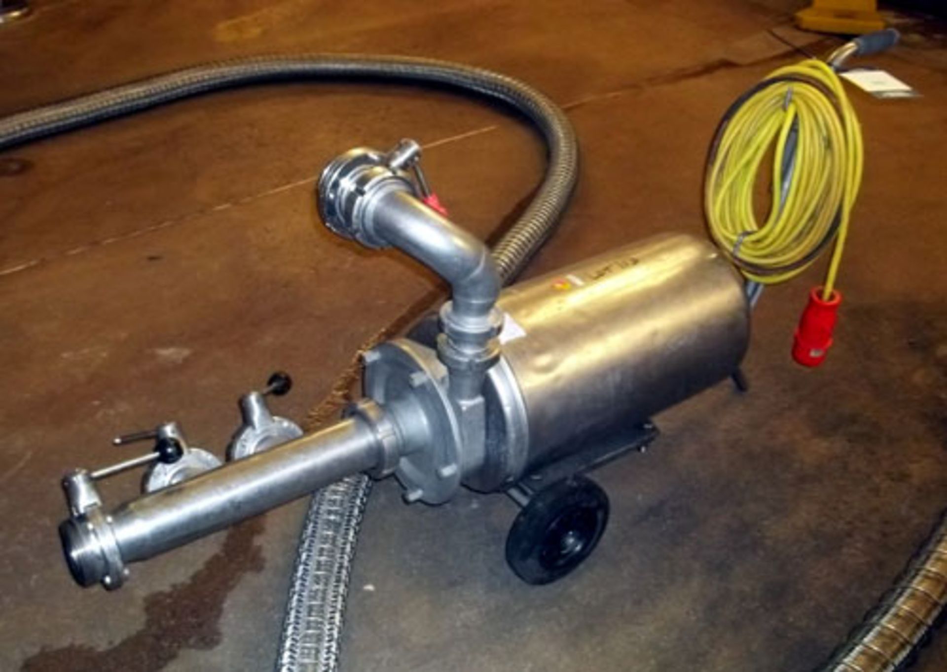 Fristam Portable Centrifugal Pump, Model FP742, Stainless Steel. Serial# 42126035. (Dismantling