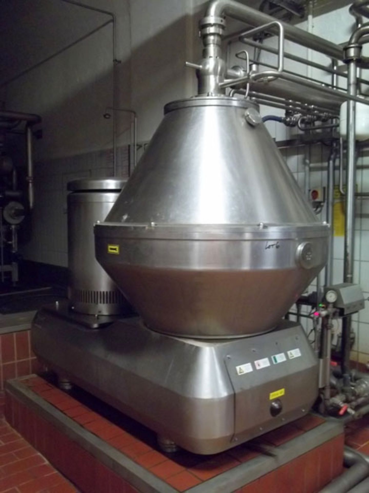 KMA Sudmo-Kyffhauser Machinenfabrik Artern type GTS 330B-KHL stainless steel disc bowl centrifuge. - Image 2 of 8