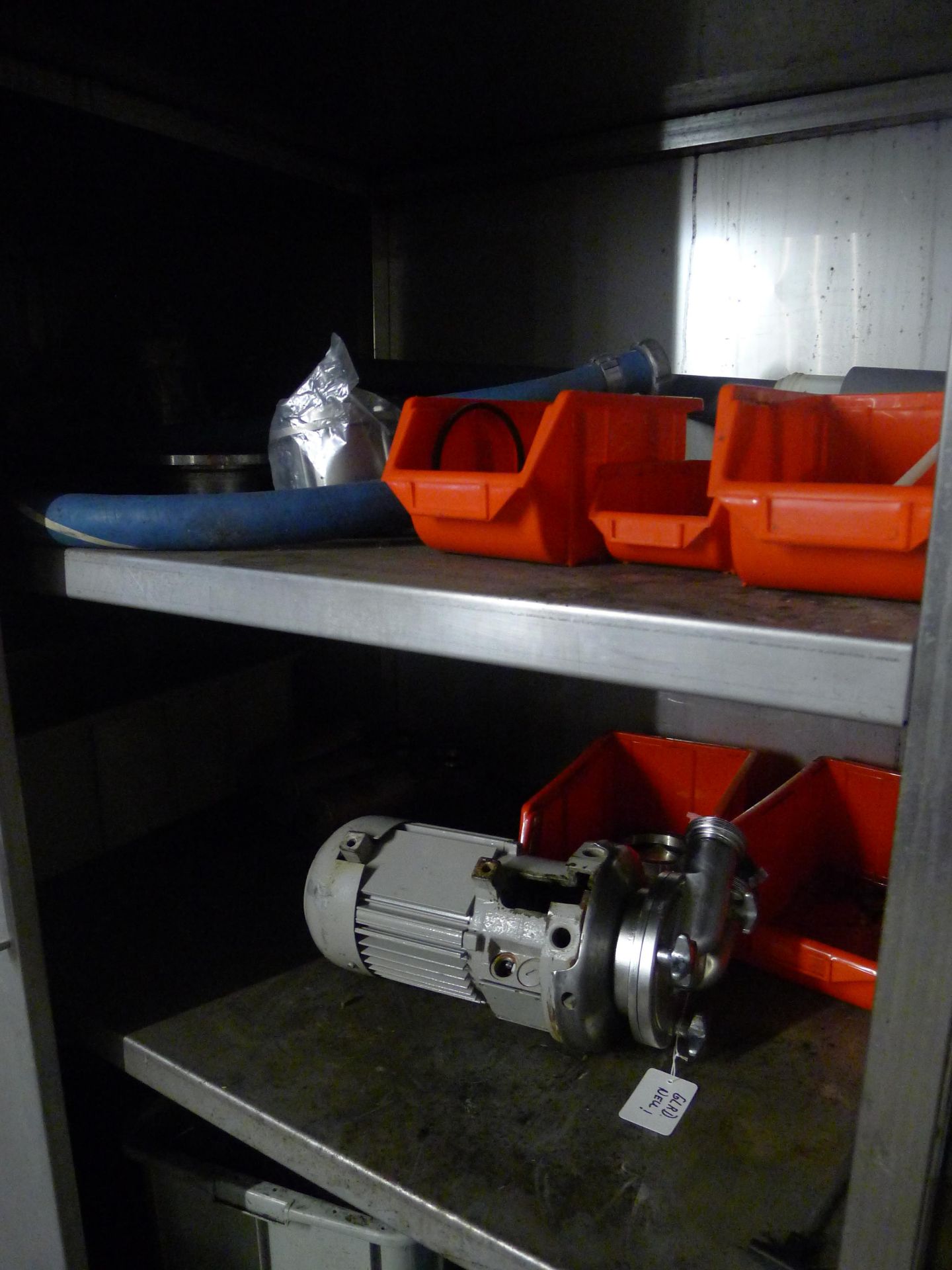 Stainless Steel Cabinet and Contents Mainly Pumps, Hose Etc (Dismantling and Loading Fee: €150) - Image 2 of 3