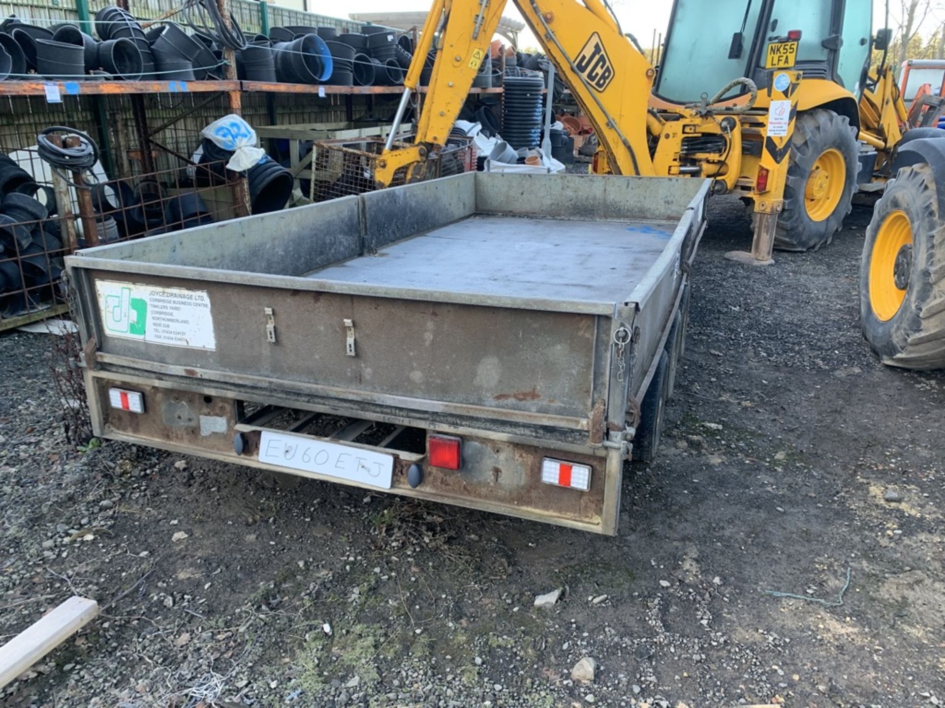 Ifor Williams type LM146G3 tri axle plant trailer, gross weight 3500Kg - Image 6 of 6