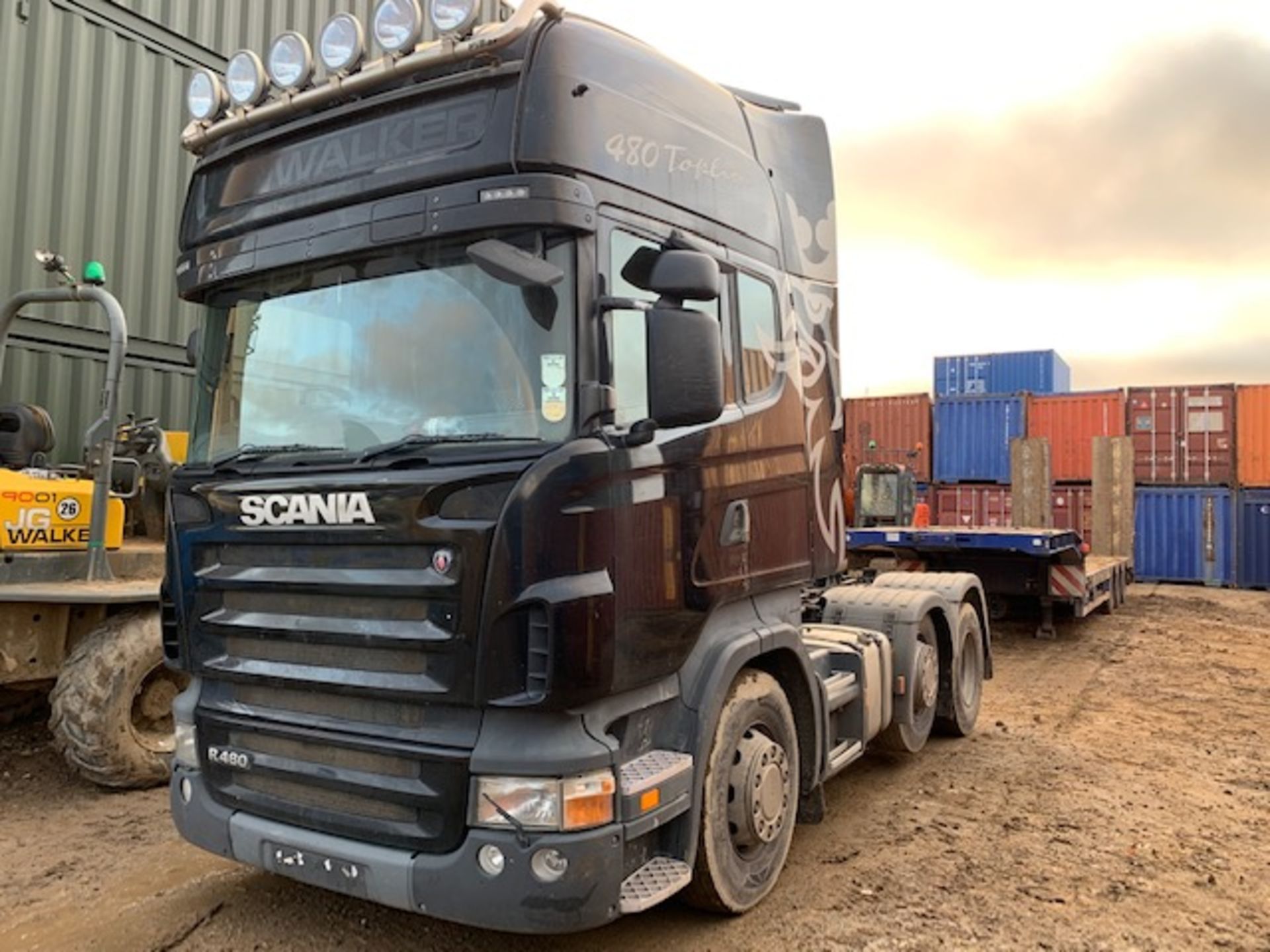 Scania 6x2 tractor unit, R480 Topline, 800,000 recrded kilometres, Registration number D19 JGW