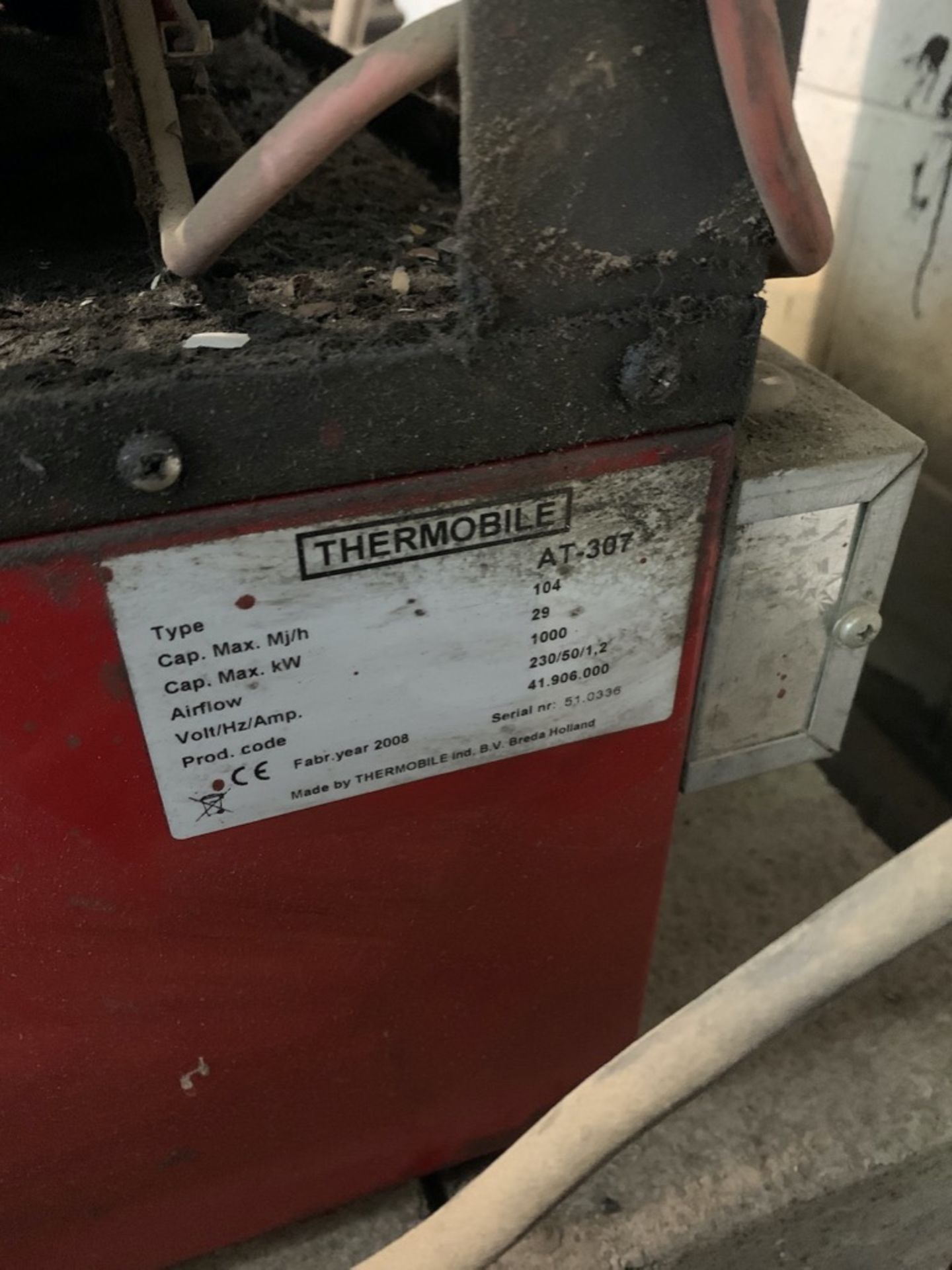 Technomobile AT307 waste oil heater with flue . 29KW (2008) - Image 2 of 2