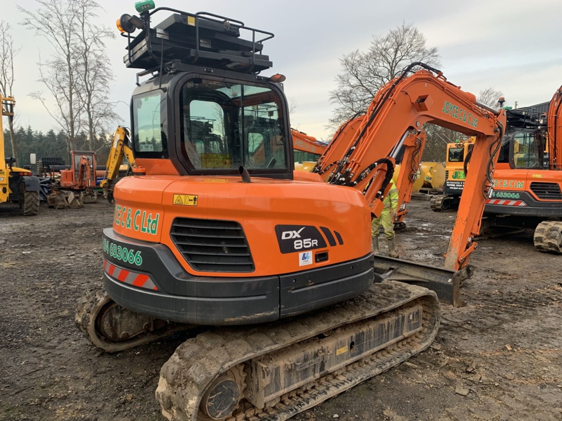 Doosan, DX85R-3 8.5 Ton Excavator Serial No. DHKCEAAVE6002291 Date of Manufacture: 2018 Piped , - Image 4 of 6