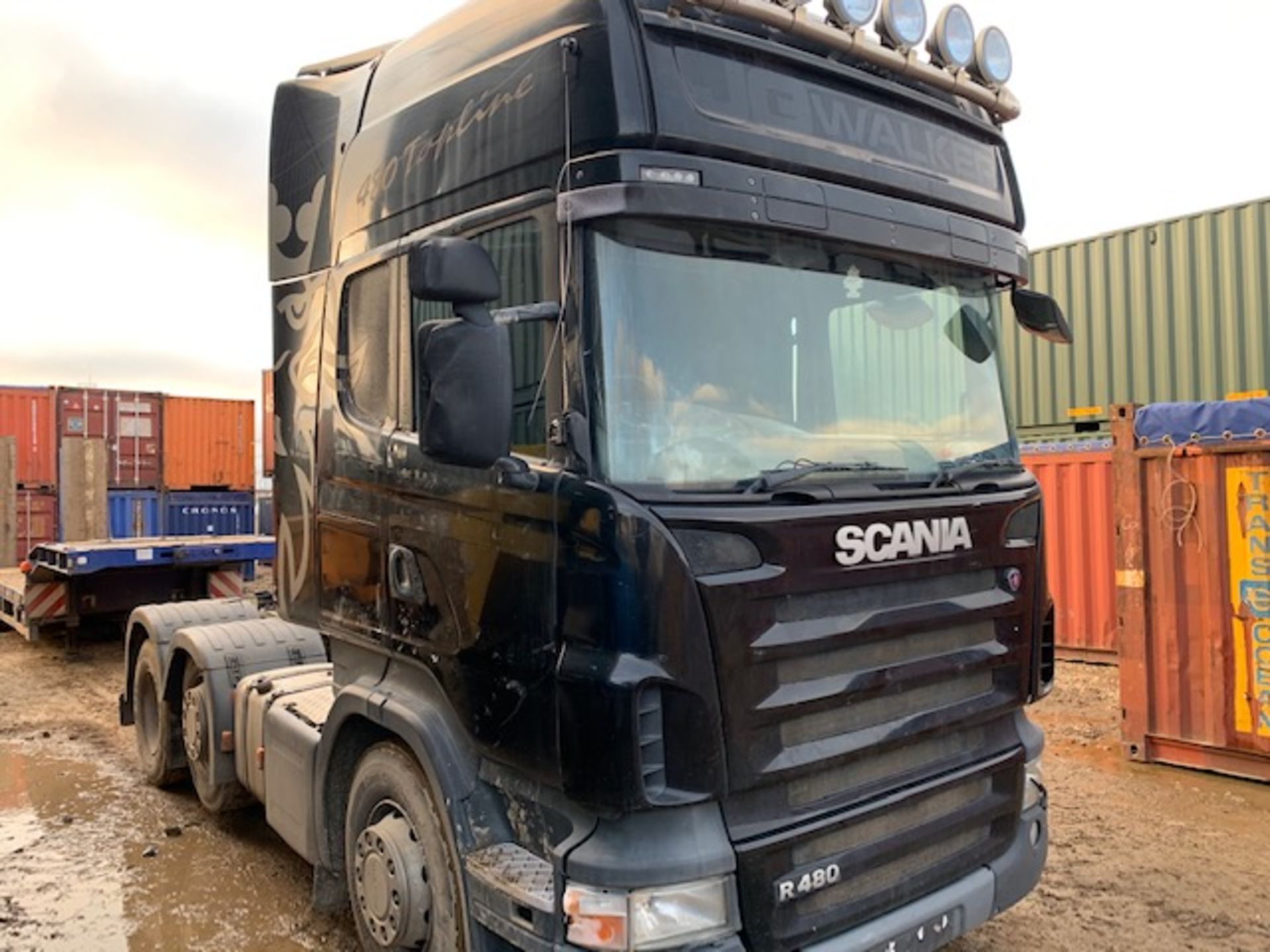 Scania 6x2 tractor unit, R480 Topline, 800,000 recrded kilometres, Registration number D19 JGW - Image 2 of 12