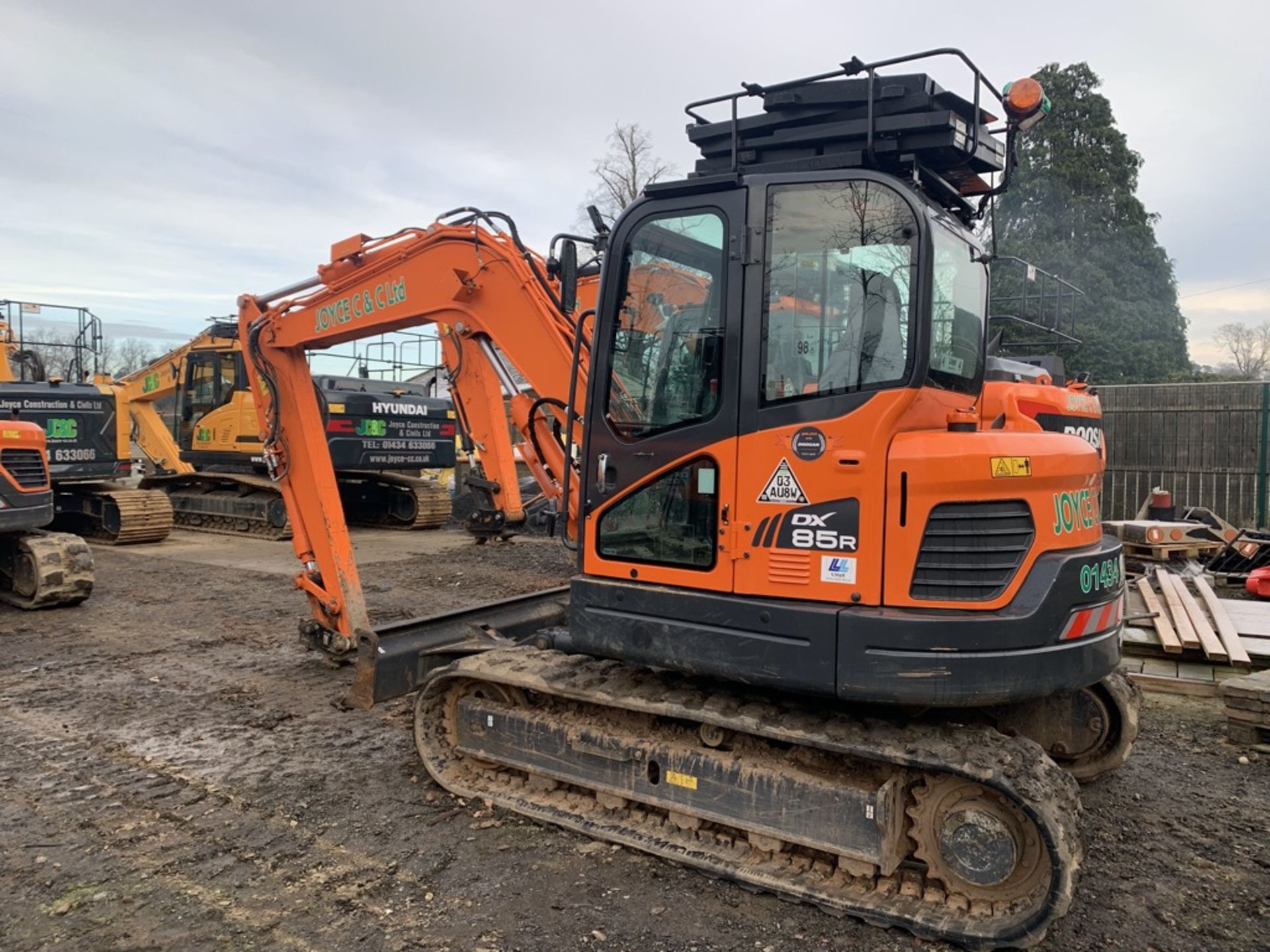 Doosan, DX85R-3 8.5 Ton Excavator Serial No. DHKCEAAVE6002291 Date of Manufacture: 2018 Piped , - Image 3 of 6