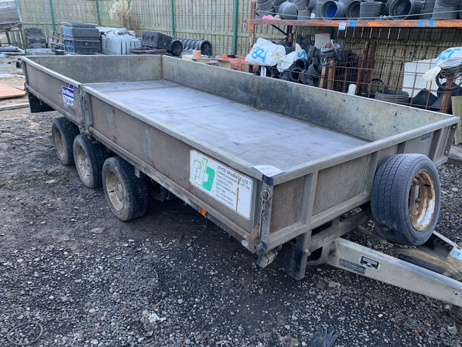 Ifor Williams type LM146G3 tri axle plant trailer, gross weight 3500Kg