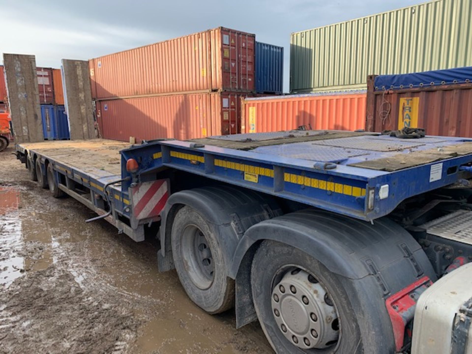 Faymonville Tri axle semi low loader, STN-3AU, hydraulic extension, VIN: YA9TL310051113915, YOM: