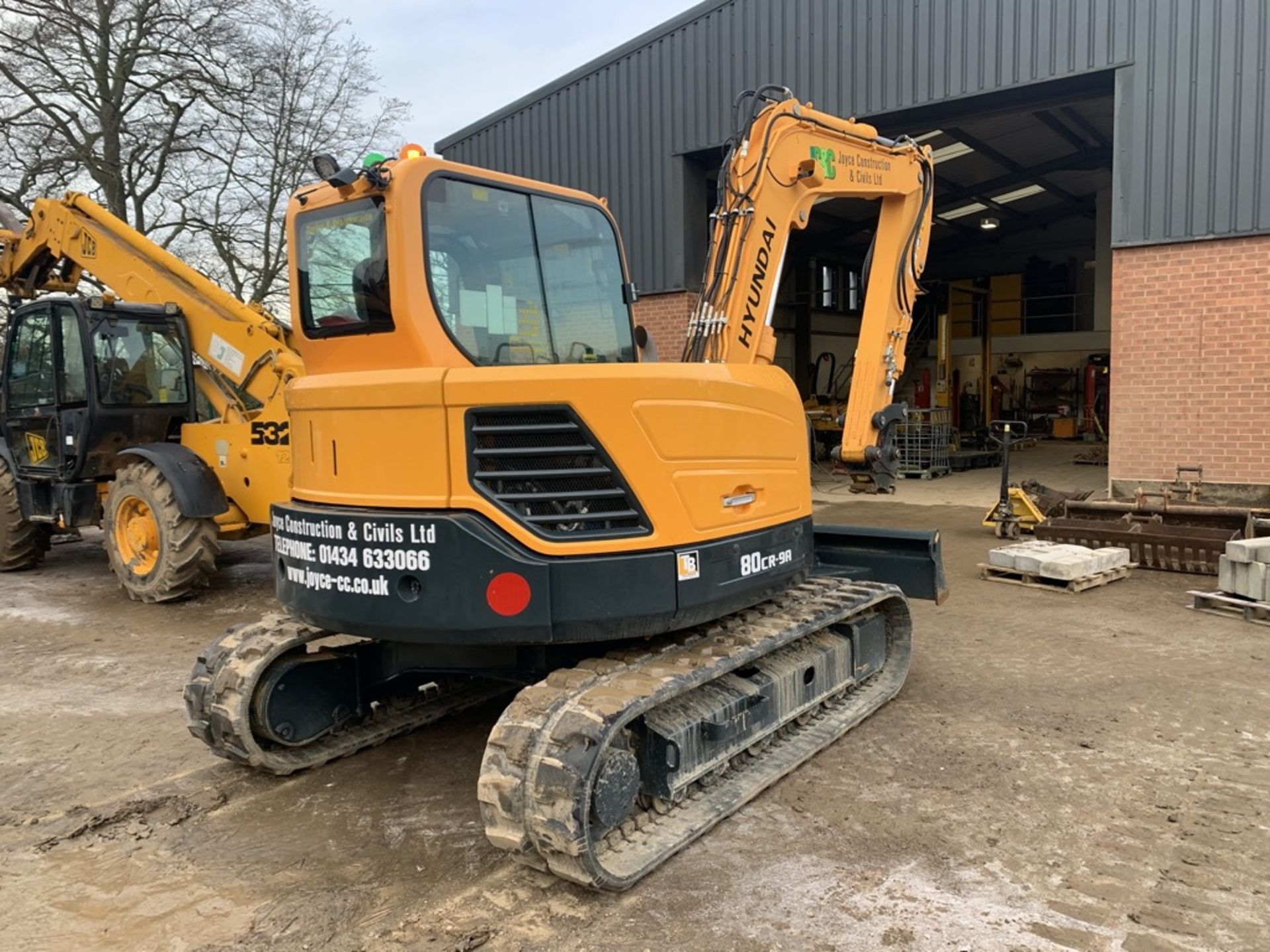 Hyundai, 80CR-9A 8.5 Ton Tracked Excavator Serial No. 92 Date of Manufacture: 2019 Piped, fitted - Image 4 of 4