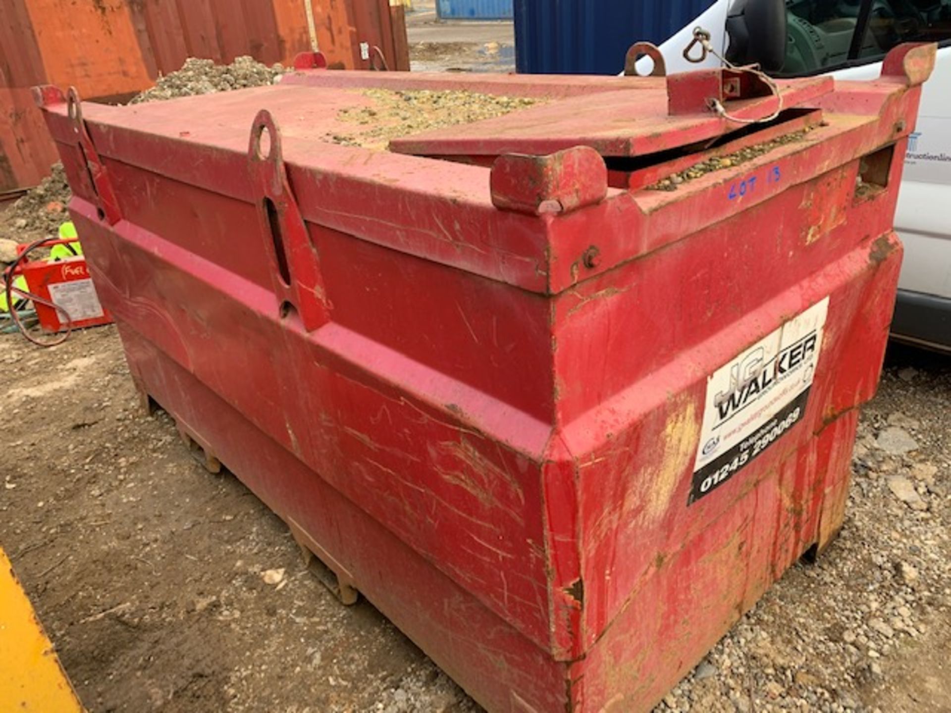 bunded fuel tank with lifting eyes