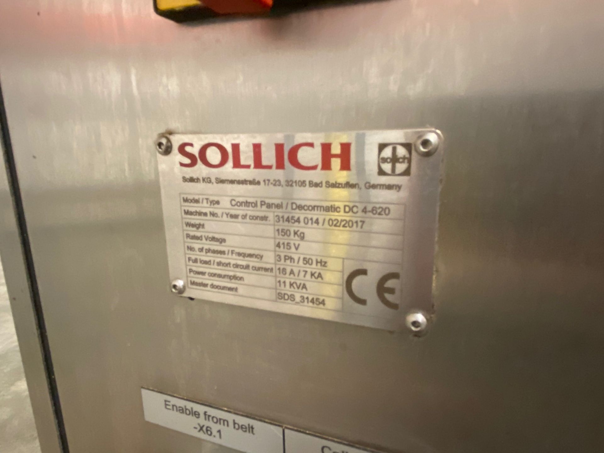 Sollich, Model: RT250-K VA, electrical control panel - Image 3 of 3