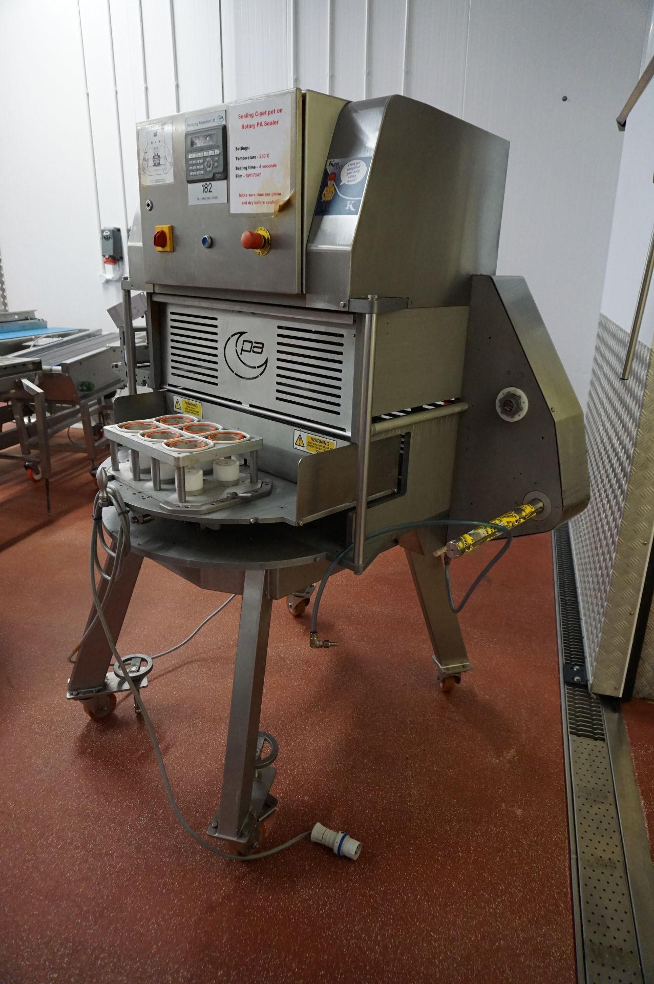 Packaging Automation Limited, mobile 6 pot sealing machine, Serial No. 170518214945 (tooling for - Image 5 of 8