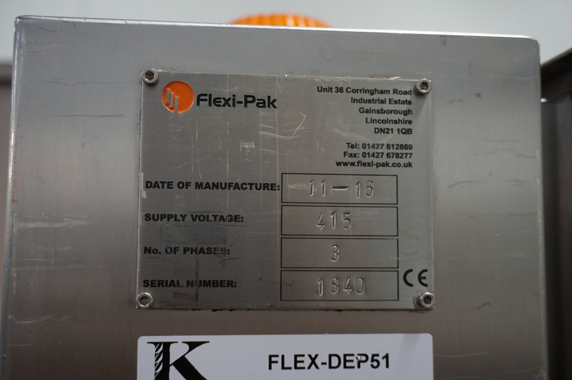 Flexi-Pak, 4 head mobile depositor, Serial No. 1840 (2016) with hopper infeed and touch screen - Image 6 of 6