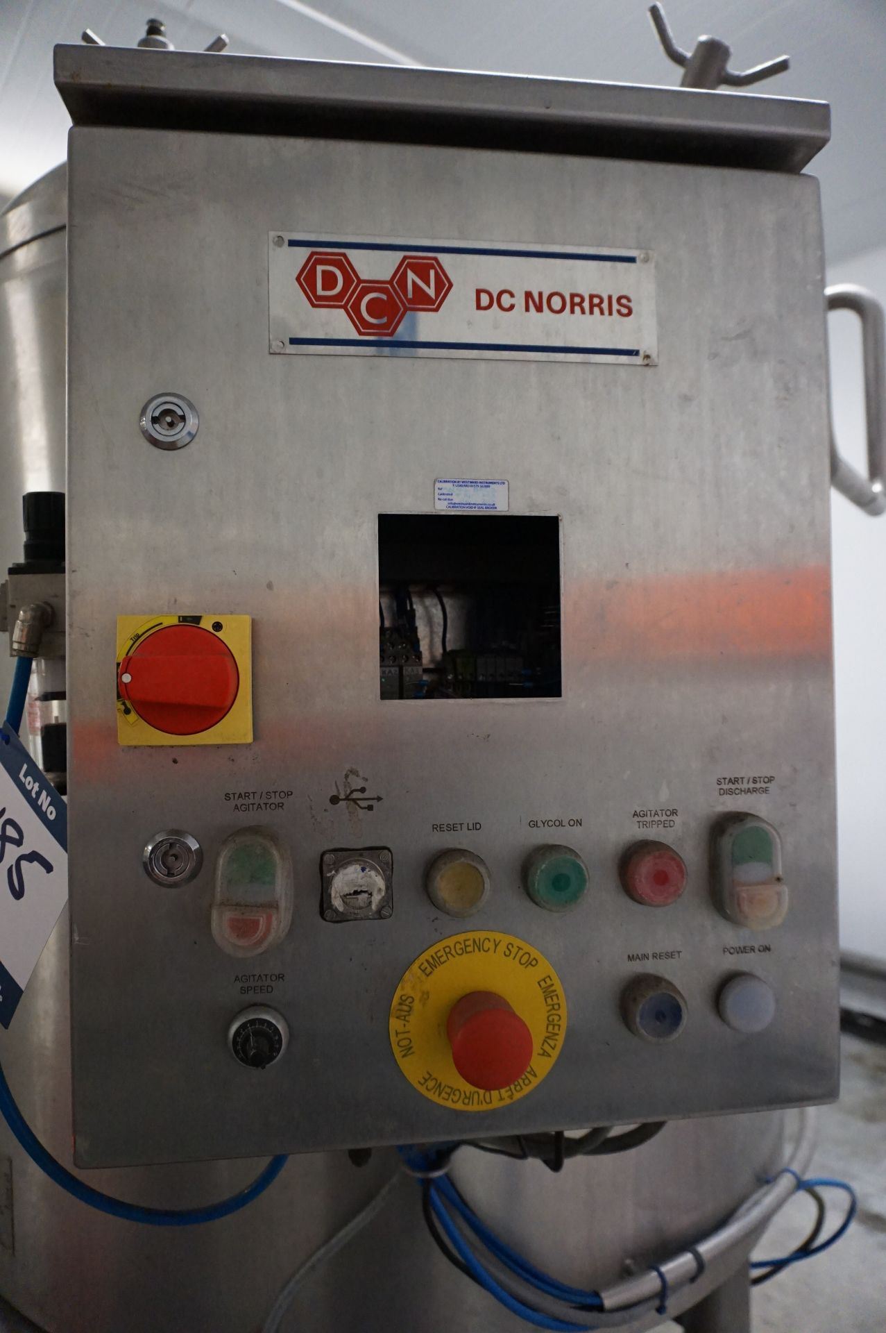 DC Norris, Model: DA 300, 300L pressurised cook vat, Serial No. N2720 (2012) (may be suitable for - Image 2 of 5