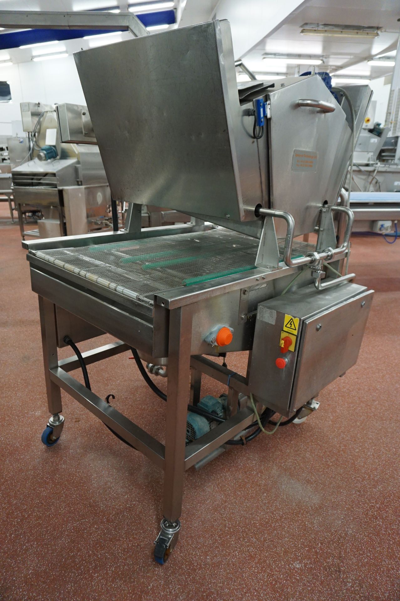 Spray-on-Technology, mobile glazing machine with through feed mesh conveyor, width: 650mm with - Image 4 of 7