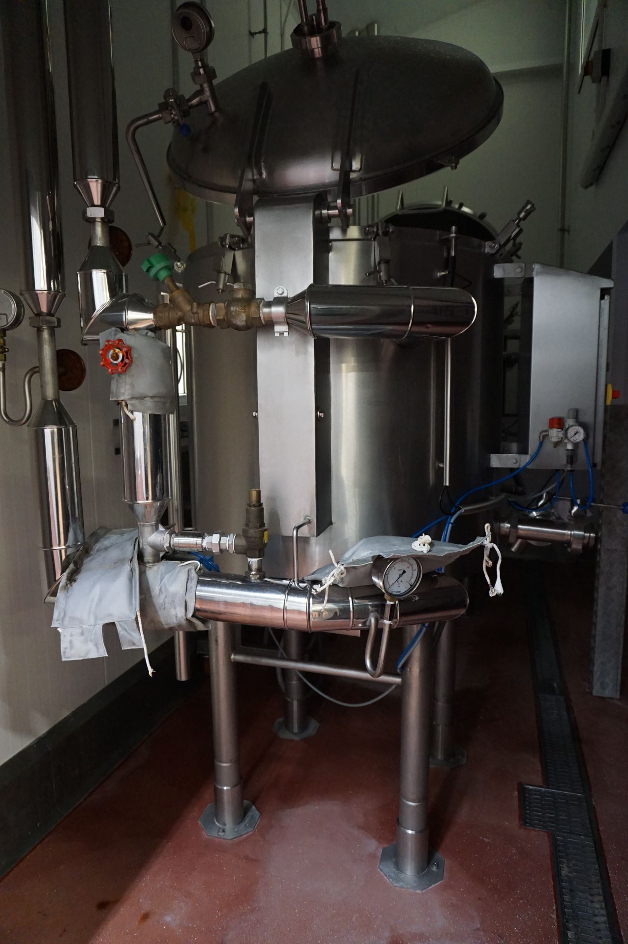 DC Norris, Model: DA300, 300L jacketed pressurised cook vat, Serial No. 3259 (2017) with on