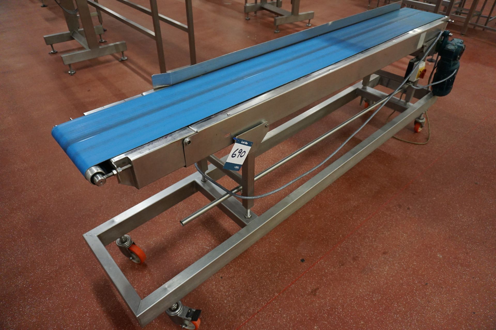 Western Mechanical Handling, motorised mobile belt conveyor, 2.5m (l) belt width: 285mm