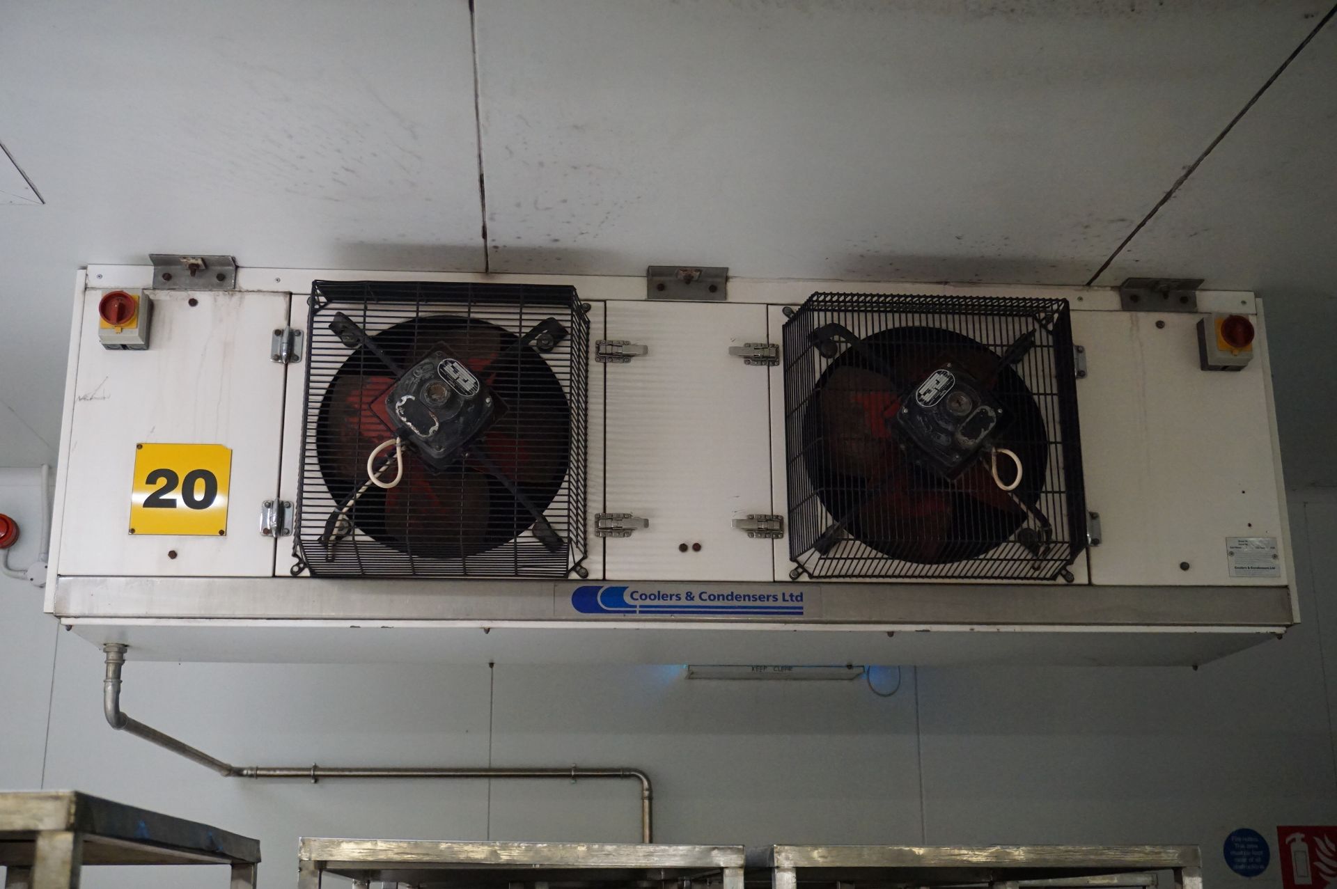 Coolers & Condensers, Model: CA10, twin fan chiller unit, Serial No. 9104104 (1991) (Lift out charge