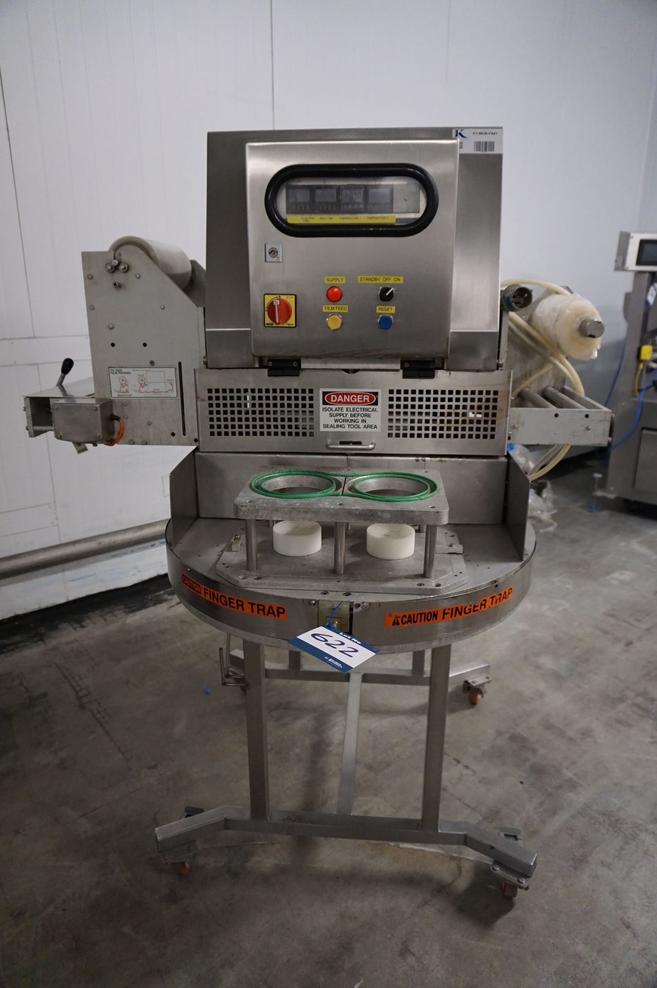 Packaging Automation Limited, mobile twin pot sealing machine, Serial No. 13241829655