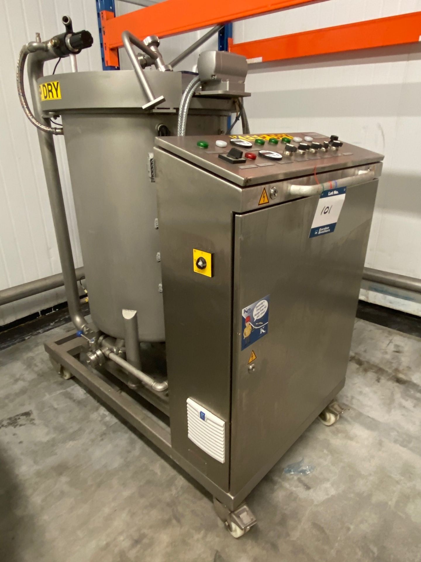 Sollich, Model: RT 250-K VA, 250kg mobile chocolate melting tank, Serial No. 31454035 (2017) with