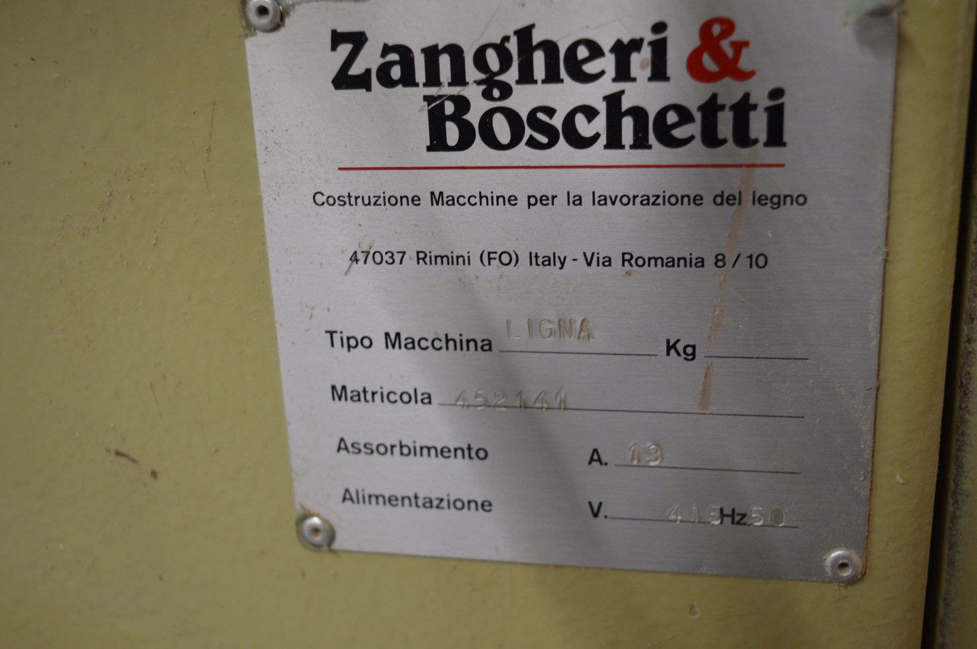 Zangheri & Boschetti, Type: Ligna multi head (21) horizontal drilling machine, Serial No. 452141 ( - Image 7 of 7