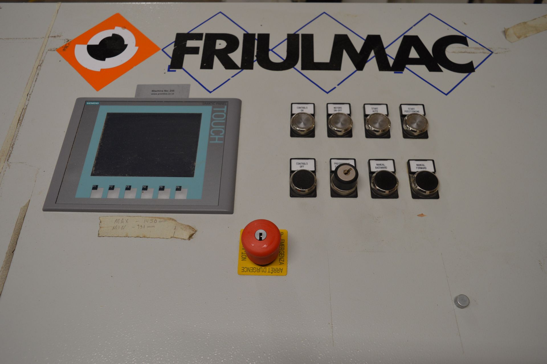 Friulmac, Contouramat automatic double ended tenoning / end cut profiling machine, Serial No. - Image 11 of 12