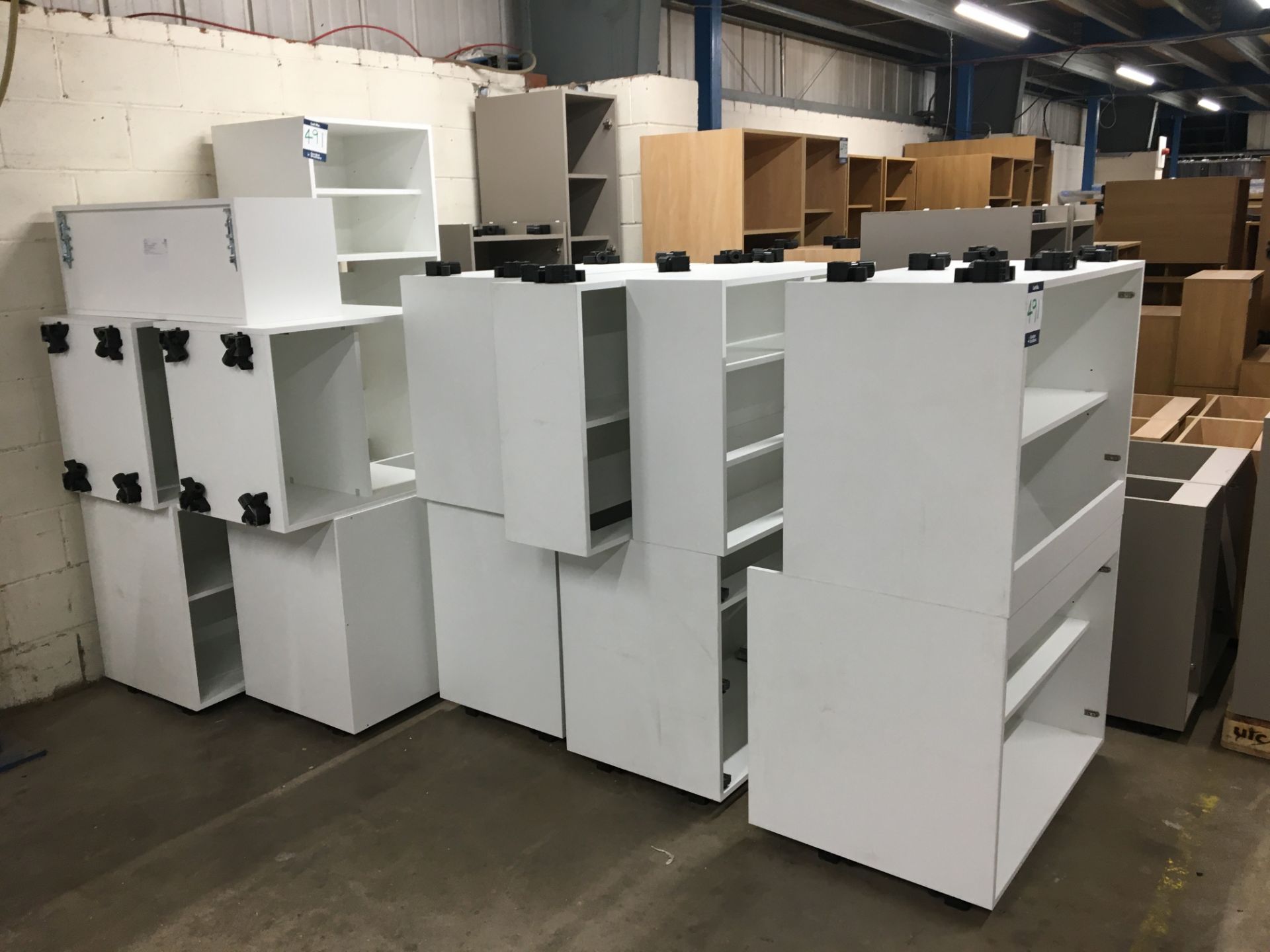 Quantity of White carcass units comprising: 1x 1,970mm x 600mm oven housing, 888 oven app; 1x - Image 3 of 3