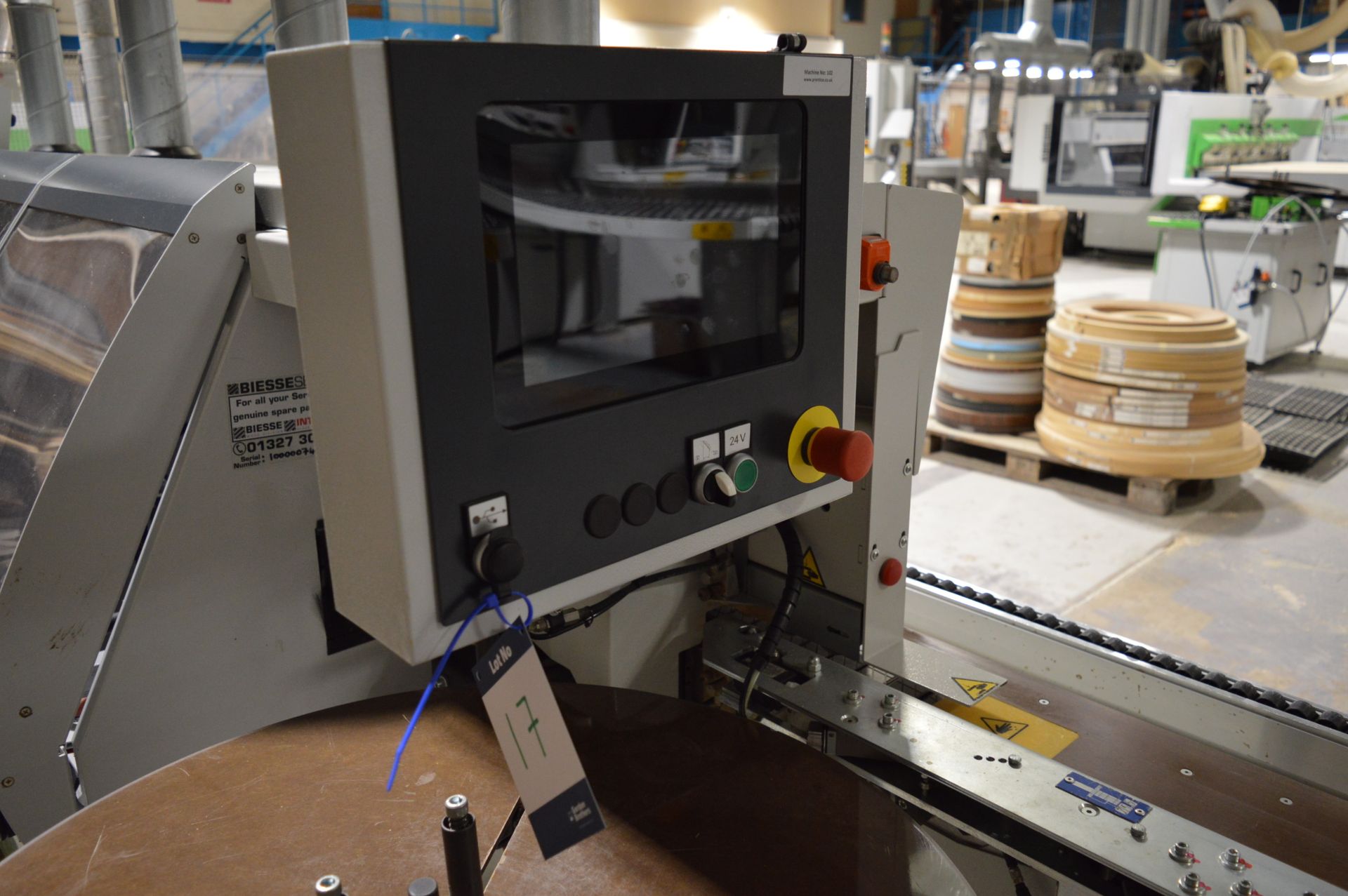 Biesse, Akron 1330 A CNC single sided edge bander, Serial No. 1000007494 (2015) with CNC controls. - Image 5 of 9