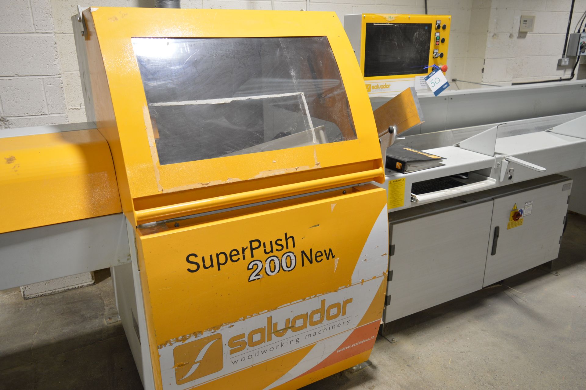 Salvador, Super Push 200 automatic up-stroking cross cutting saw, Serial No. A511 (2014) with CNC - Image 2 of 11