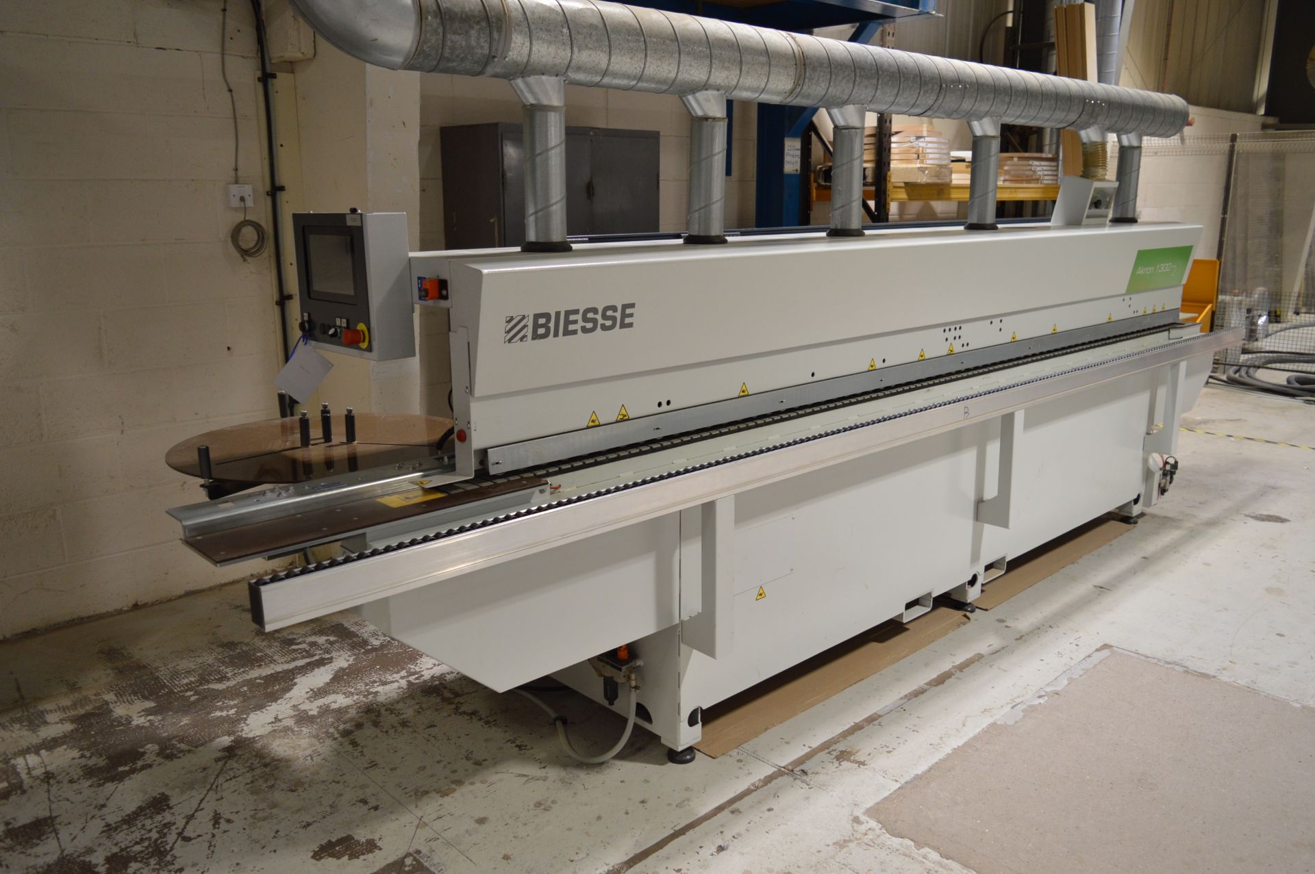 Biesse, Akron 1330 A CNC single sided edge bander, Serial No. 1000007494 (2015) with CNC controls. - Image 4 of 9