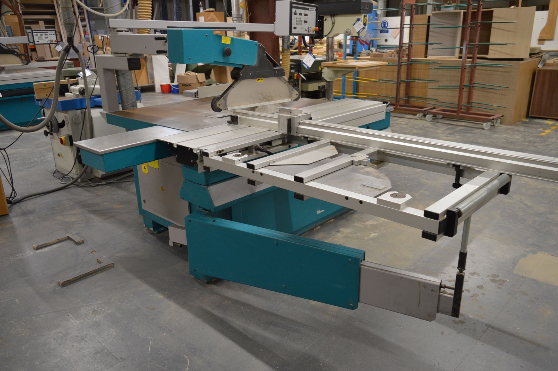 Martin T73 automatic sliding panel saw, Serial No. V459179 (2005), Saw Blade. Min 250mm / Max. - Image 8 of 8