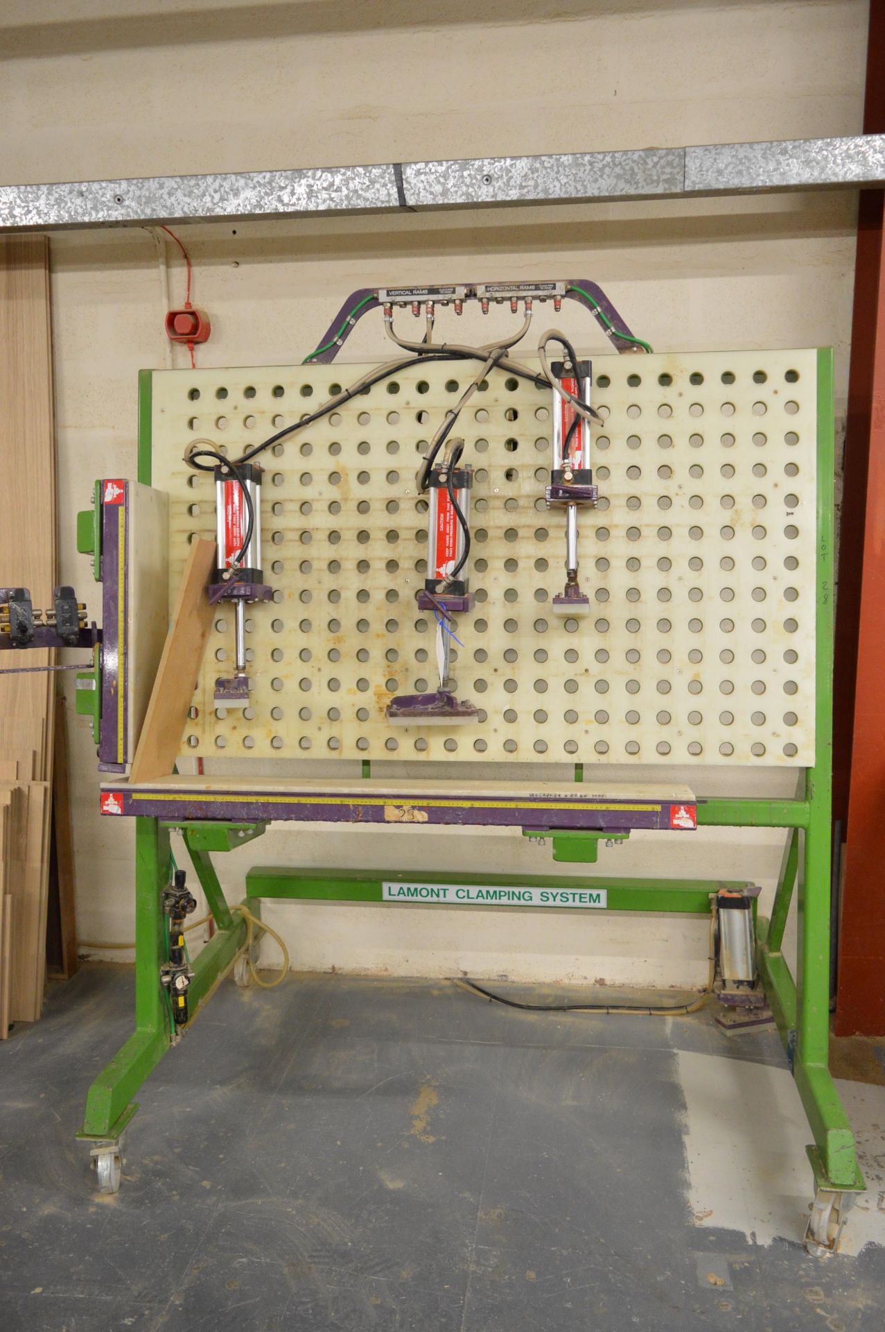 Lamont Clamping Systems mobile assembly clamp, Bed Size. 1580mm x 990mm, Serial No. 2276DC (2000),