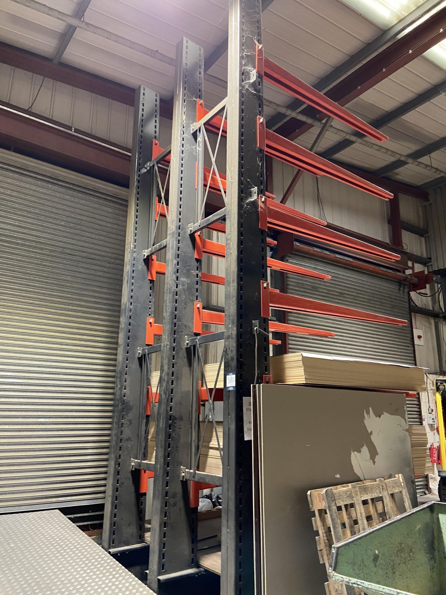 3 x Bays of single-sided heavy duty cantilever racking, W - 2,000mm x D - 1,300mm x H - 6m - Image 3 of 3