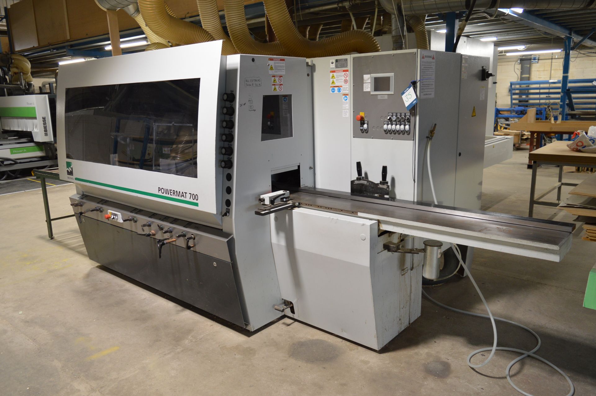 Weinig, Powermat 700-018 automatic planer and moulder, Serial No. 122796 (2016) with touch screen