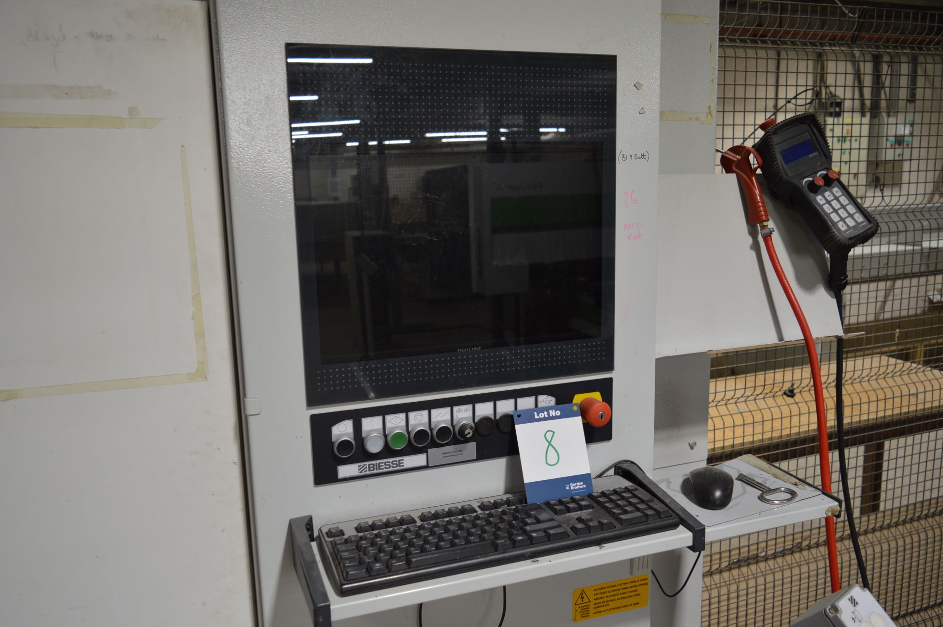 Biesse, Rover A 1632 5-axis CNC machining centre, Serial No. 1000007441 (2015) with CNC controls; - Image 4 of 20