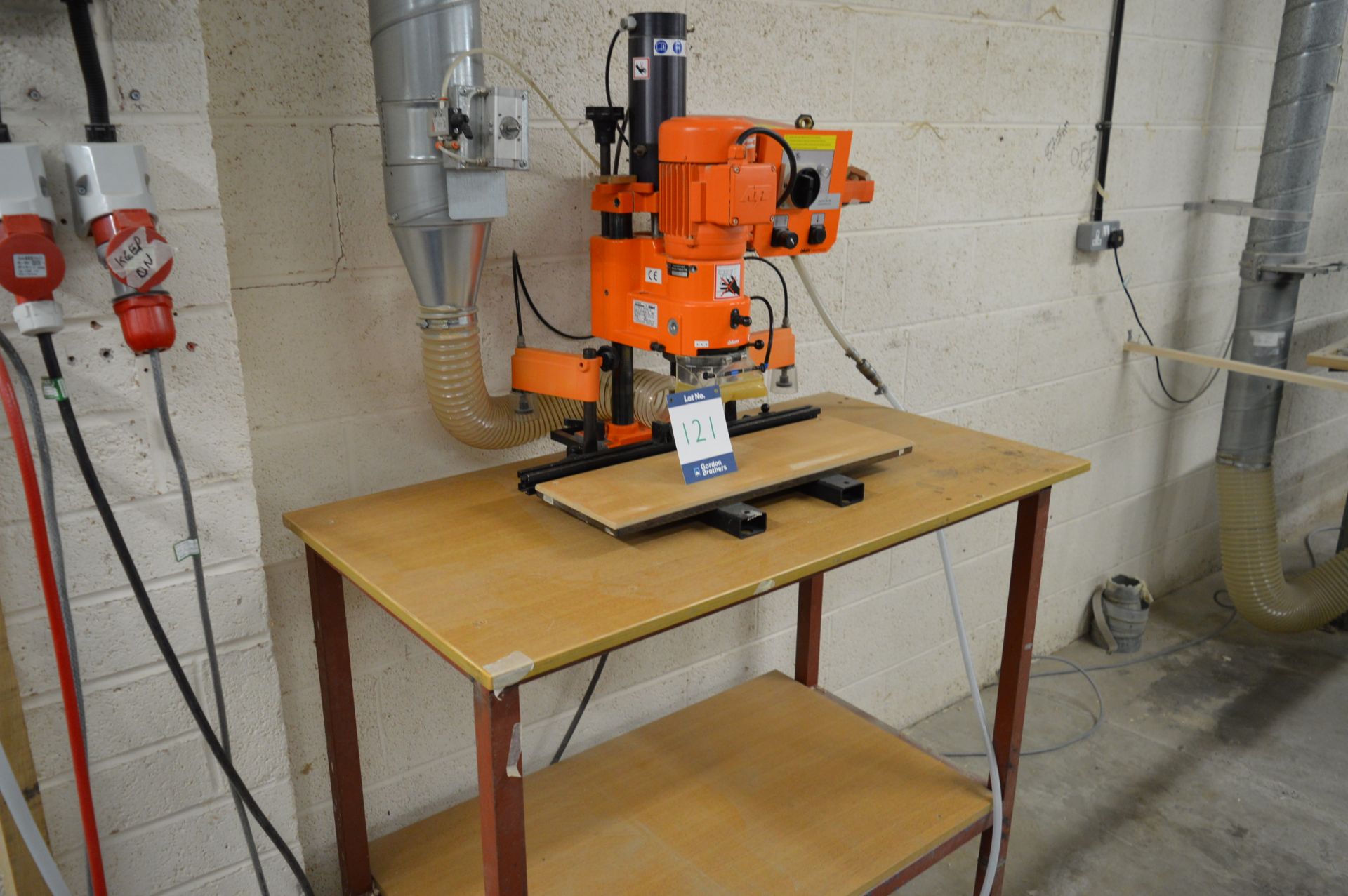 Blum, MiniPress M51P1000 drilling machine, Serial No. EA 06282 (2003) with fabricated steel framed - Image 4 of 5