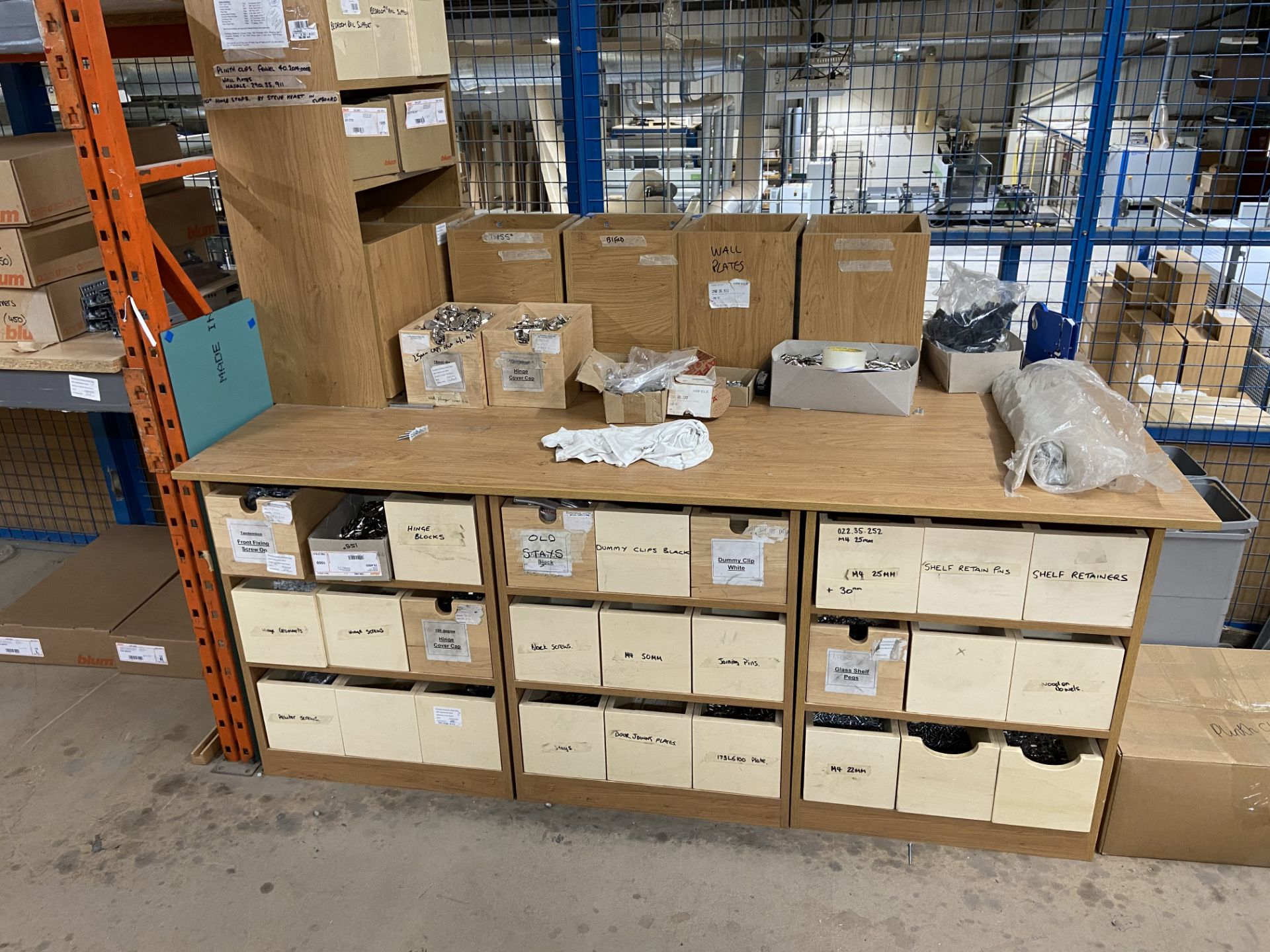 Assorted kitchen and bedroom furniture fixtures and fittings located on mezzanine store area, - Image 16 of 45