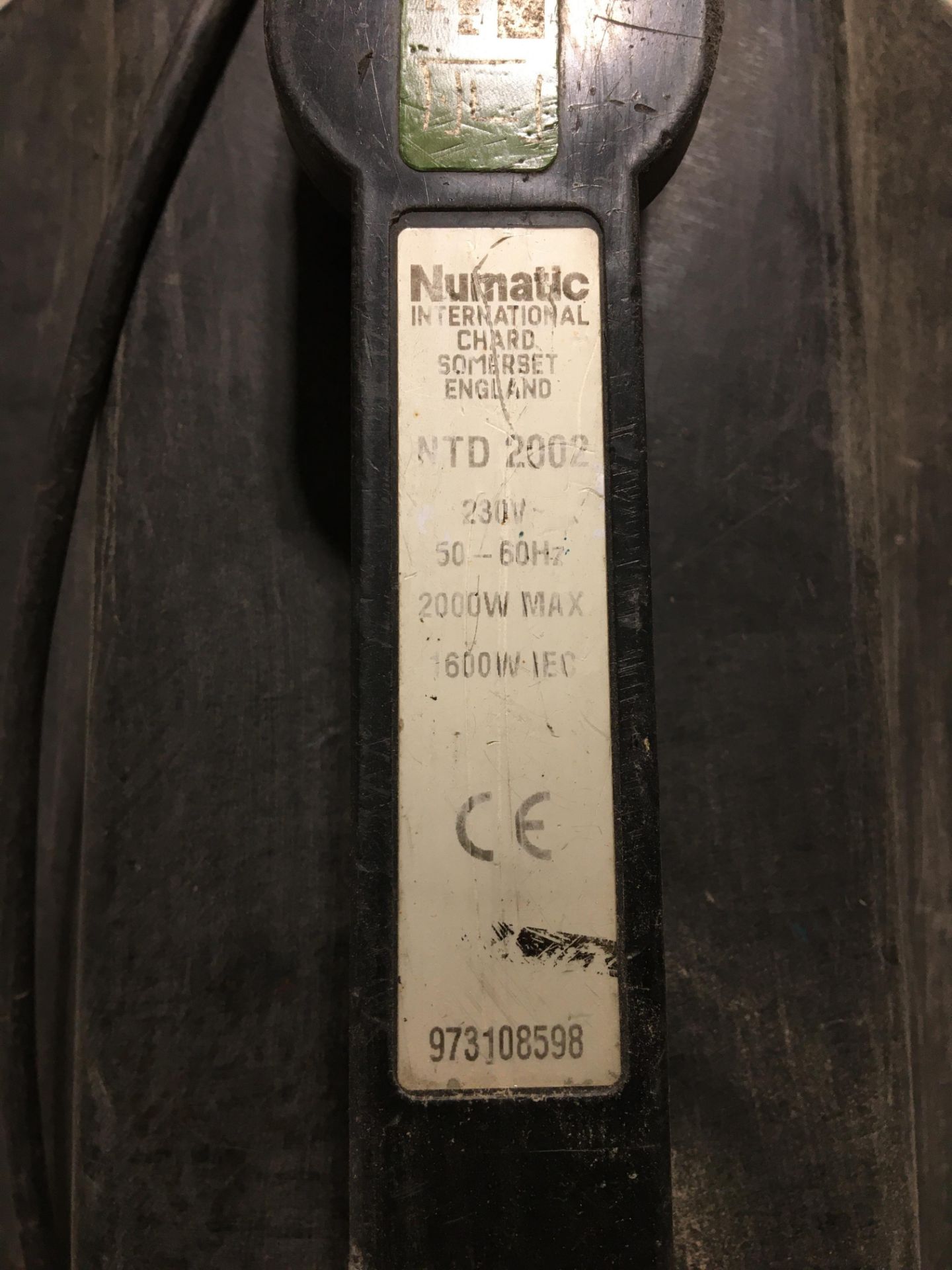Numatic NTD 2002 trolley mounted 230V industrial vacuum, Serial No. 973108598 (Location: Brent) - Image 2 of 4