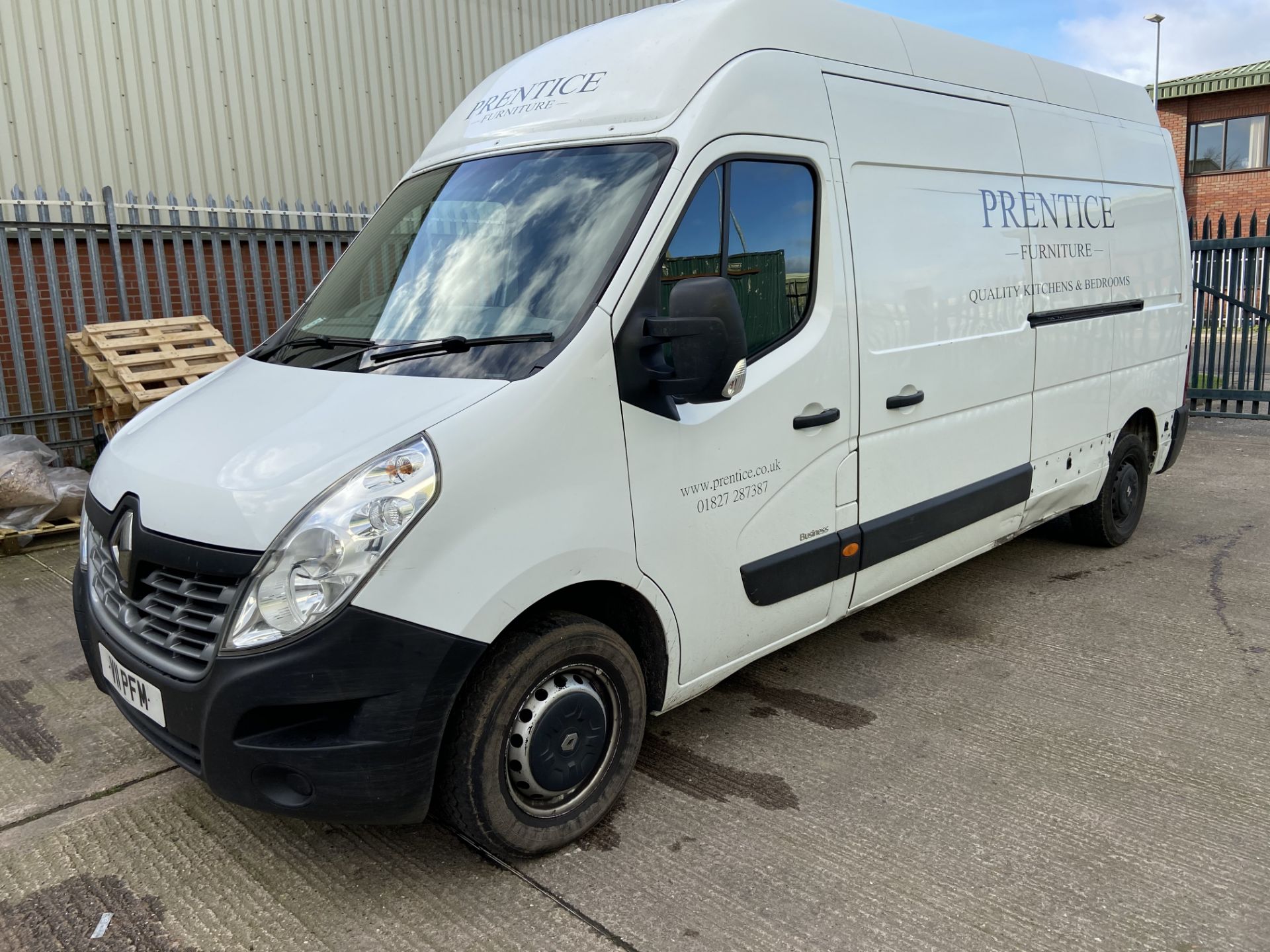 Renault Master LH35 dCi Business High Roof LWB Diesel Panel Van, Registration: V11 PFM, Odometer: - Image 3 of 15