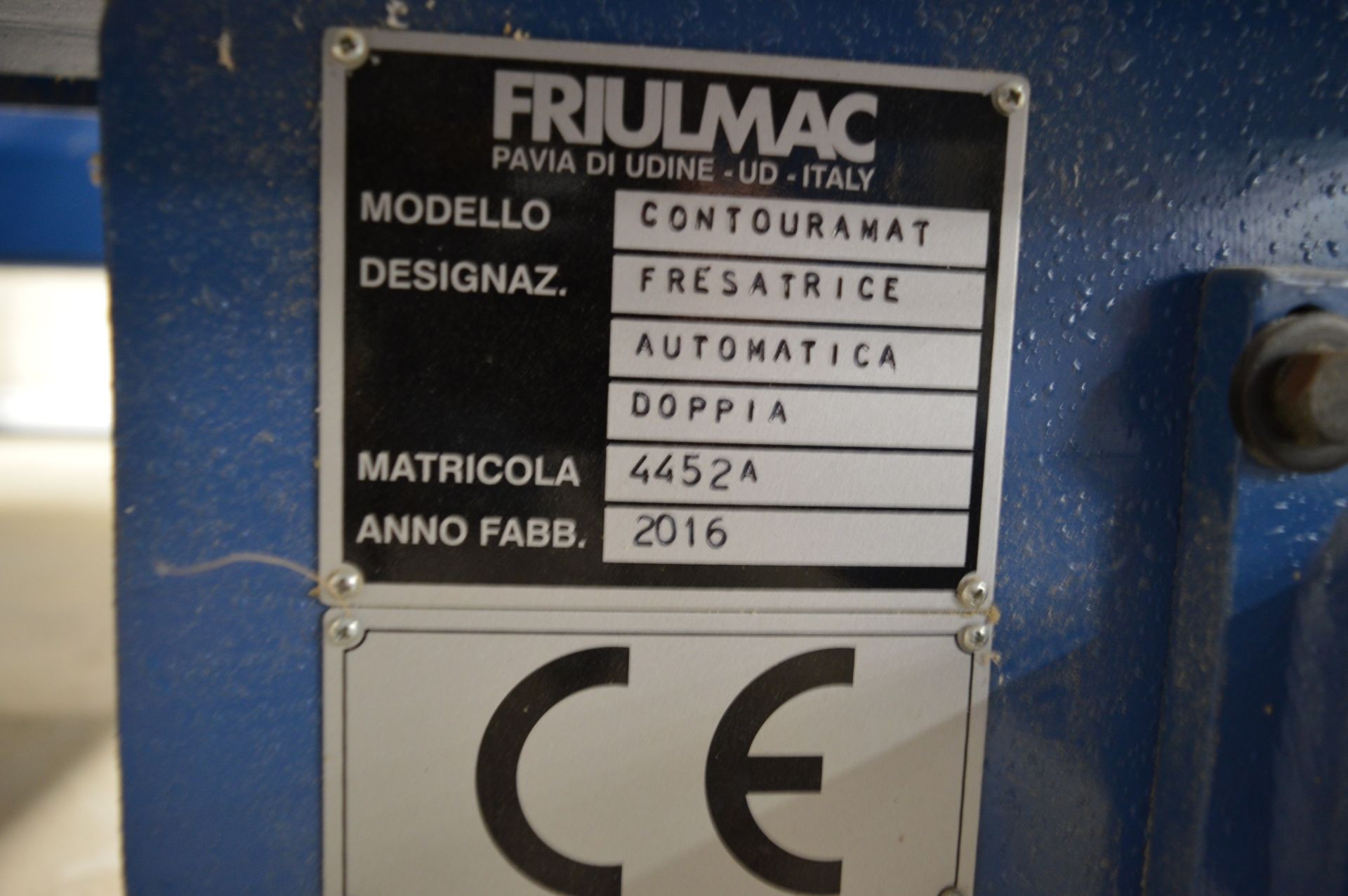 Friulmac, Contouramat automatic double ended tenoning / end cut profiling machine, Serial No. - Image 9 of 12