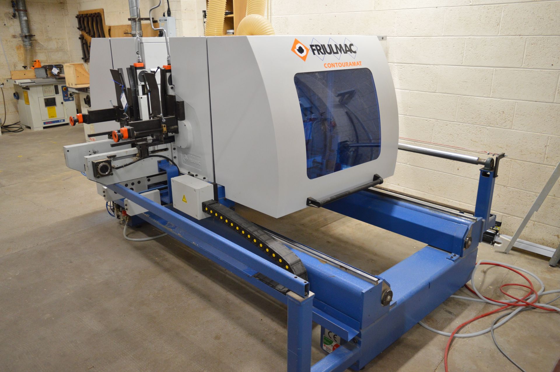 Friulmac, Contouramat automatic double ended tenoning / end cut profiling machine, Serial No. - Image 2 of 12