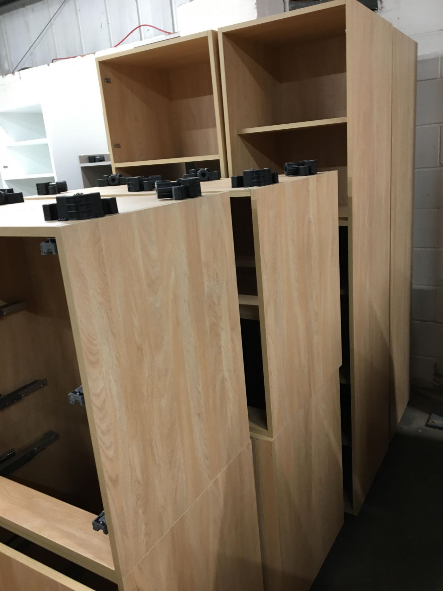 Quantity of Washed Oak carcass units comprising tall units all 555mm deep: 1x 1,970mm x 500mm larder - Image 4 of 4