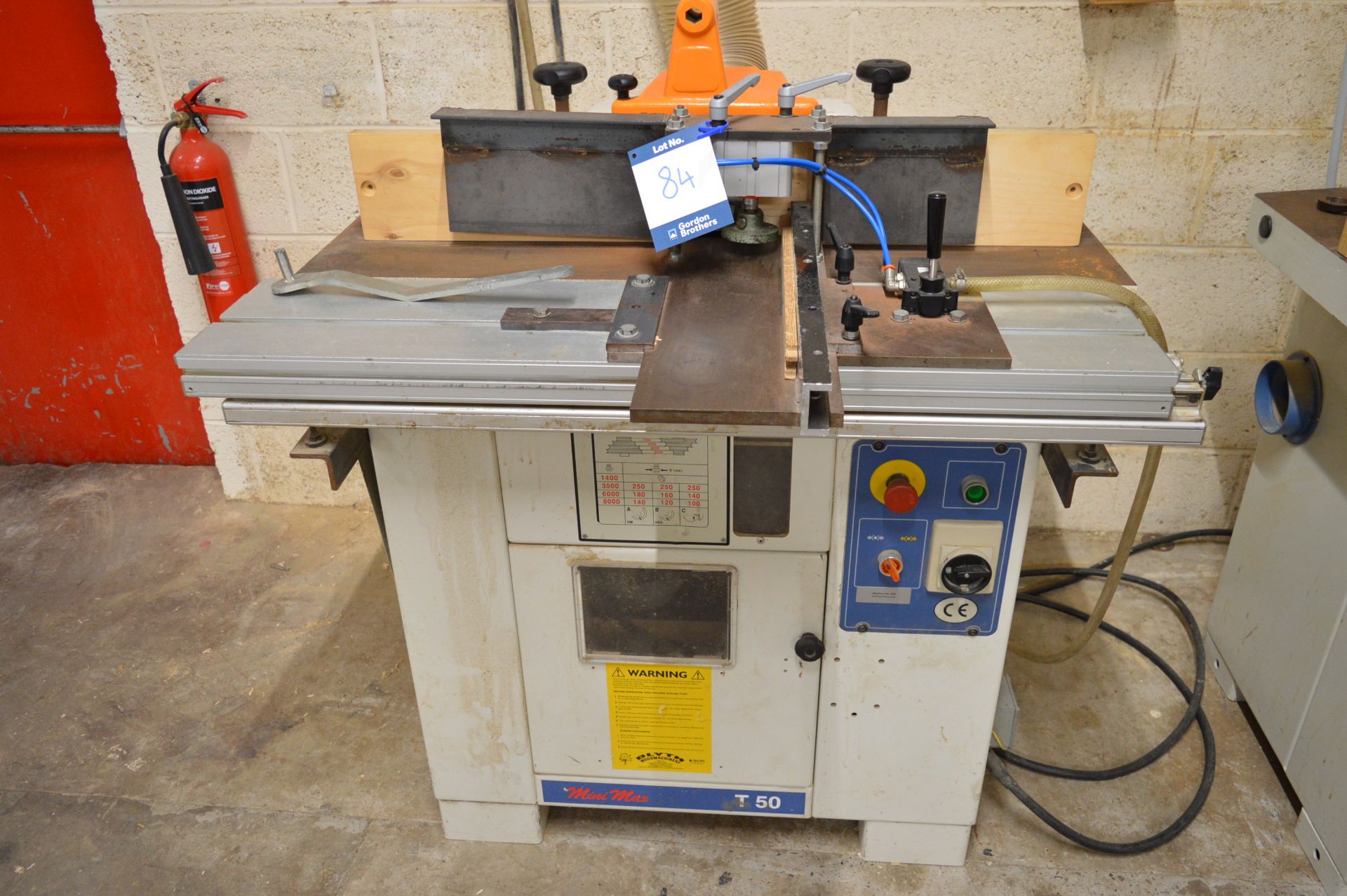 SCM, Minimax, Type. T50 spindle moulder, Serial No. KK/054468 (2000) (Location: Two Gates)