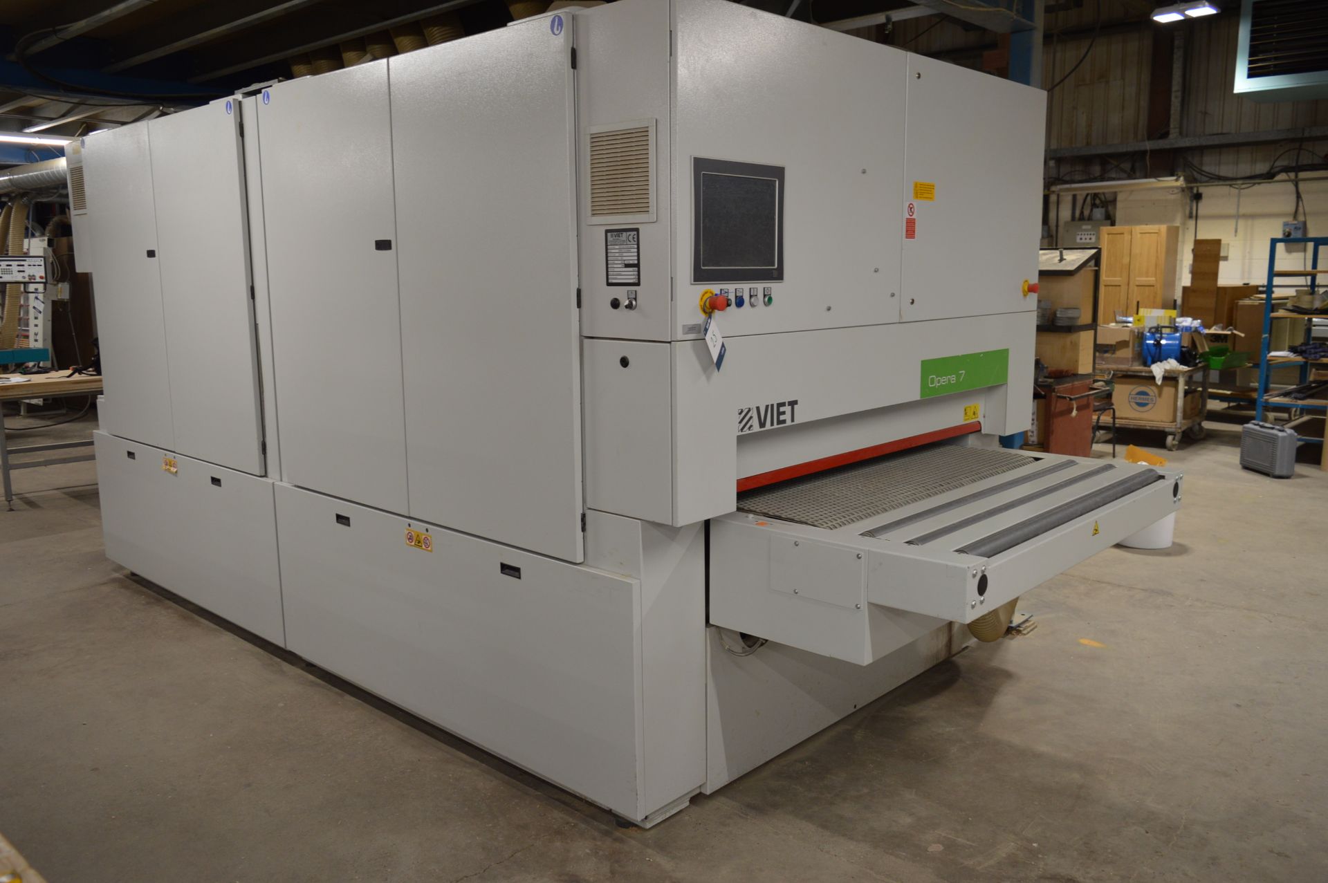 Biesse Viet, Opera 7-6.3 HRRRRR through feed wide belt sanding and planing machine, Serial No. - Image 8 of 9