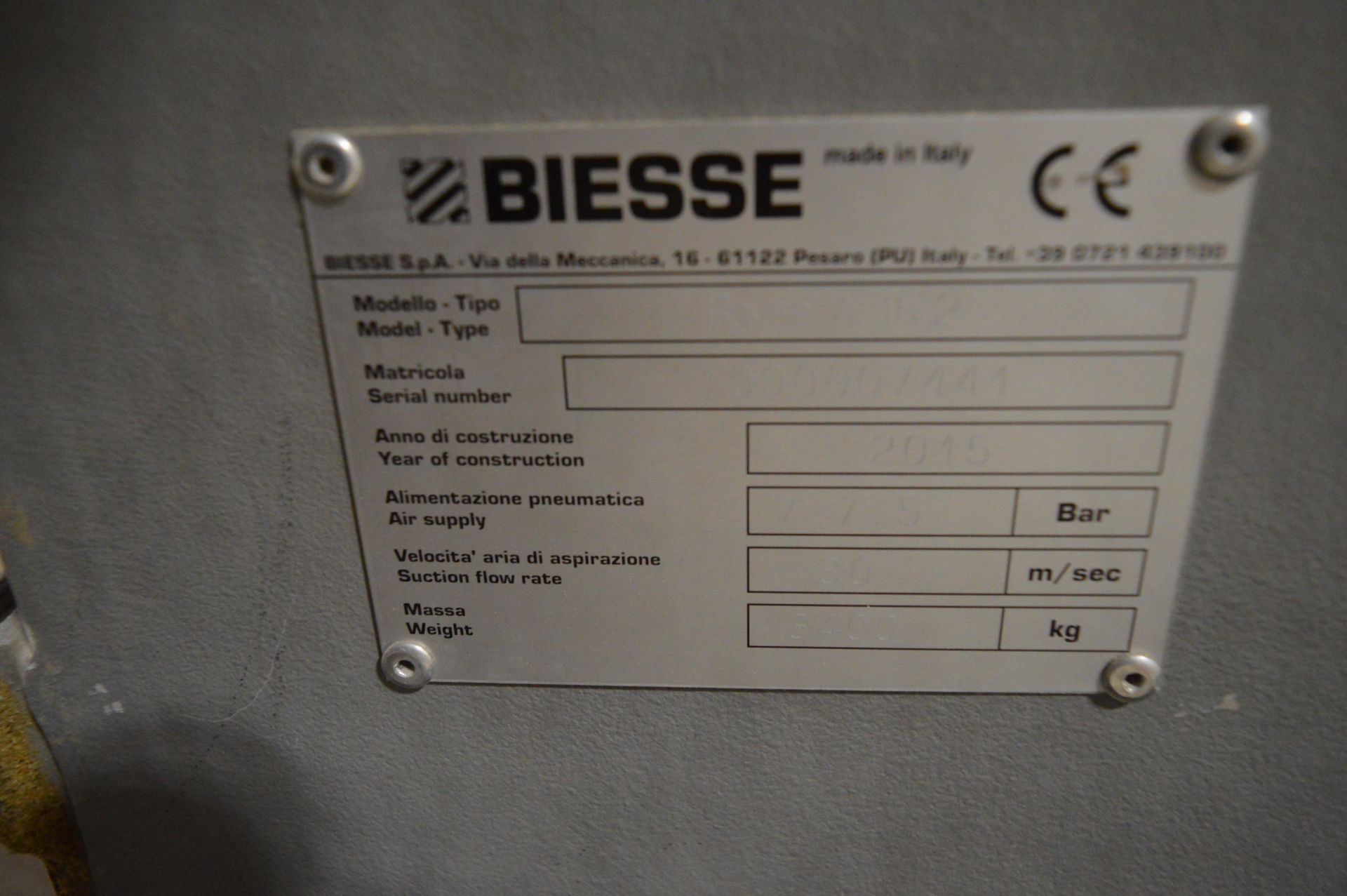 Biesse, Rover A 1632 5-axis CNC machining centre, Serial No. 1000007441 (2015) with CNC controls; - Image 10 of 20